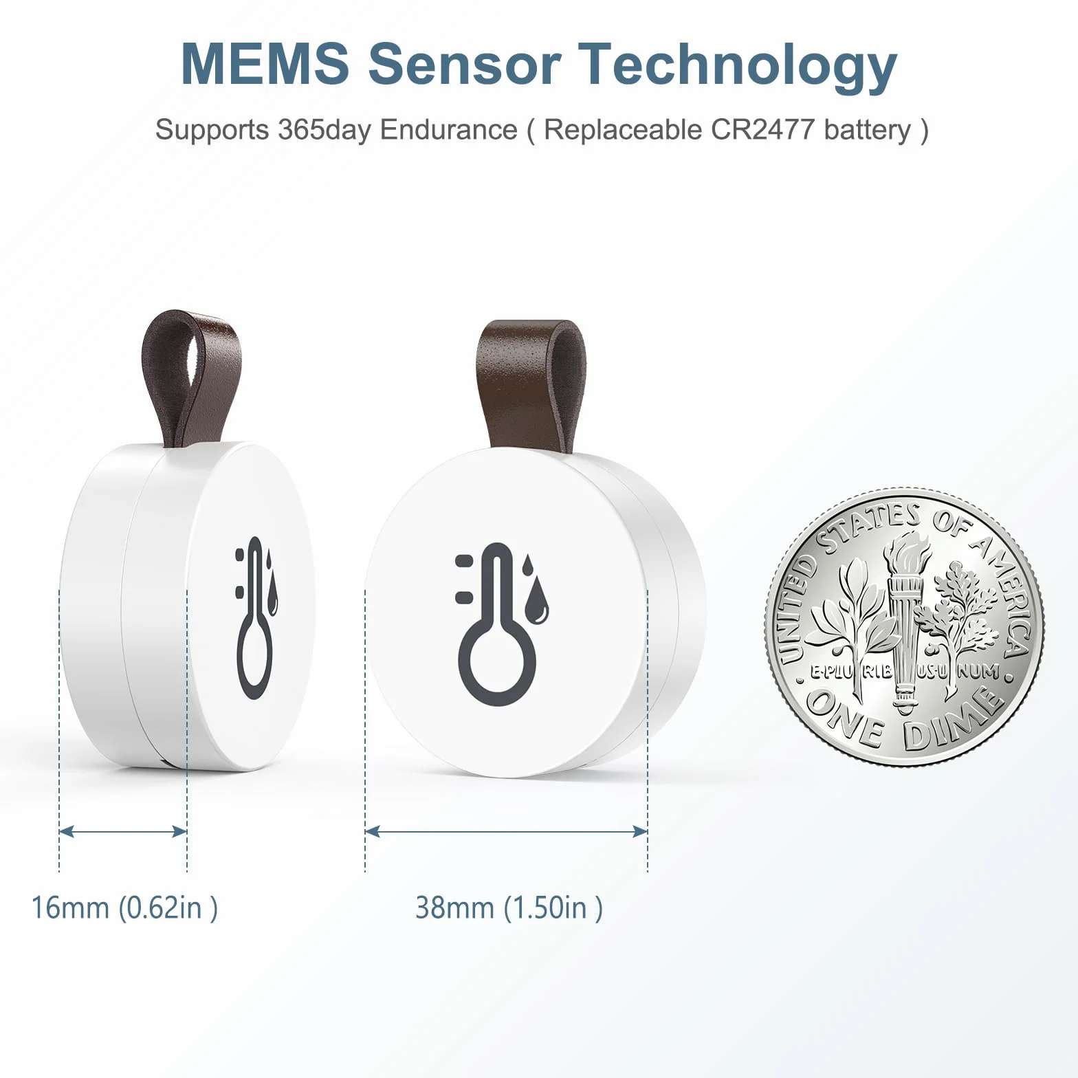 Termometr Bluetooth, higrometr, mini termometr wewnętrzny, higrometr z aplikacją Smart Sensor, cyfrowy termometr z eksportem danych do salonu, pokoju dziecięcego, domu