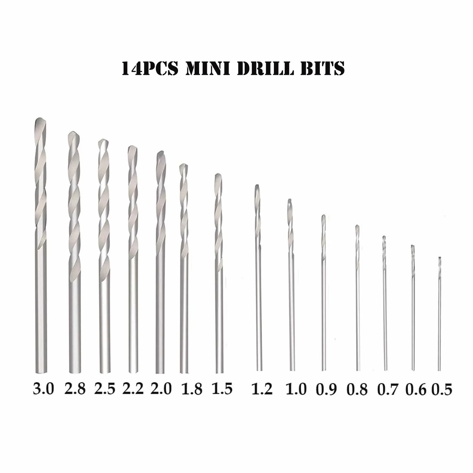 12 cm wiertarka ręczna z 14 szt. Mini Twist Drill 0,5 mm-3 mm czarna duża wiertarka ręczna do modelarstwa
