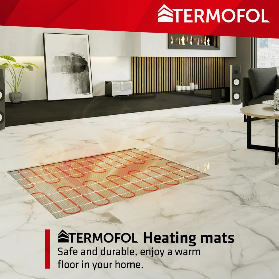 Termofol - Mata grzewcza | Moc: 150 W/m2 | Napięcie: 230 V | Powierzchnia 2,0 m² | Kompletny zestaw do samodzielnego montażu | Z termoregulatorem cyfrowym TF-H5