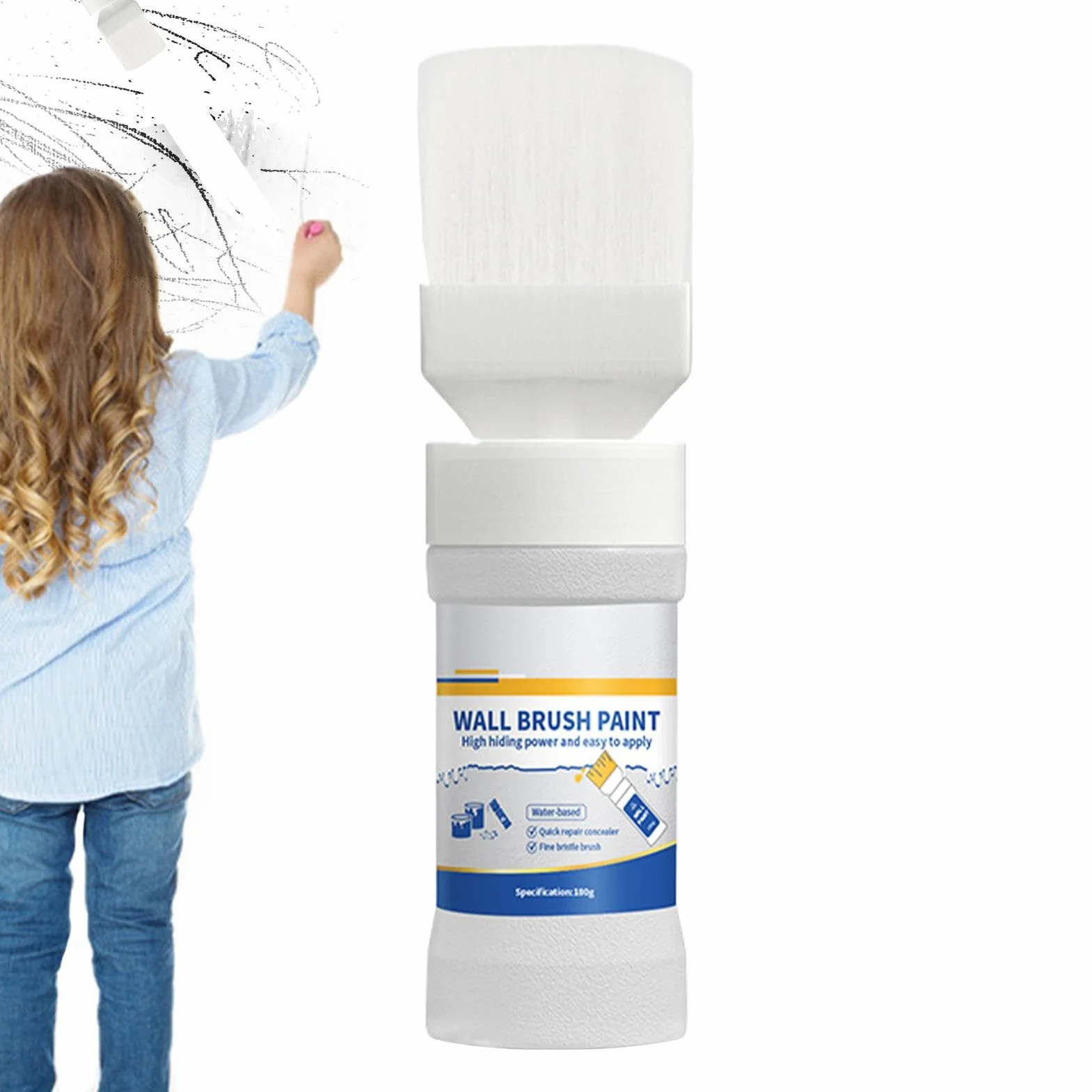 Home Repair Kit, Paint, Safe Home Use Wall Stain Remover, Easy Touchup