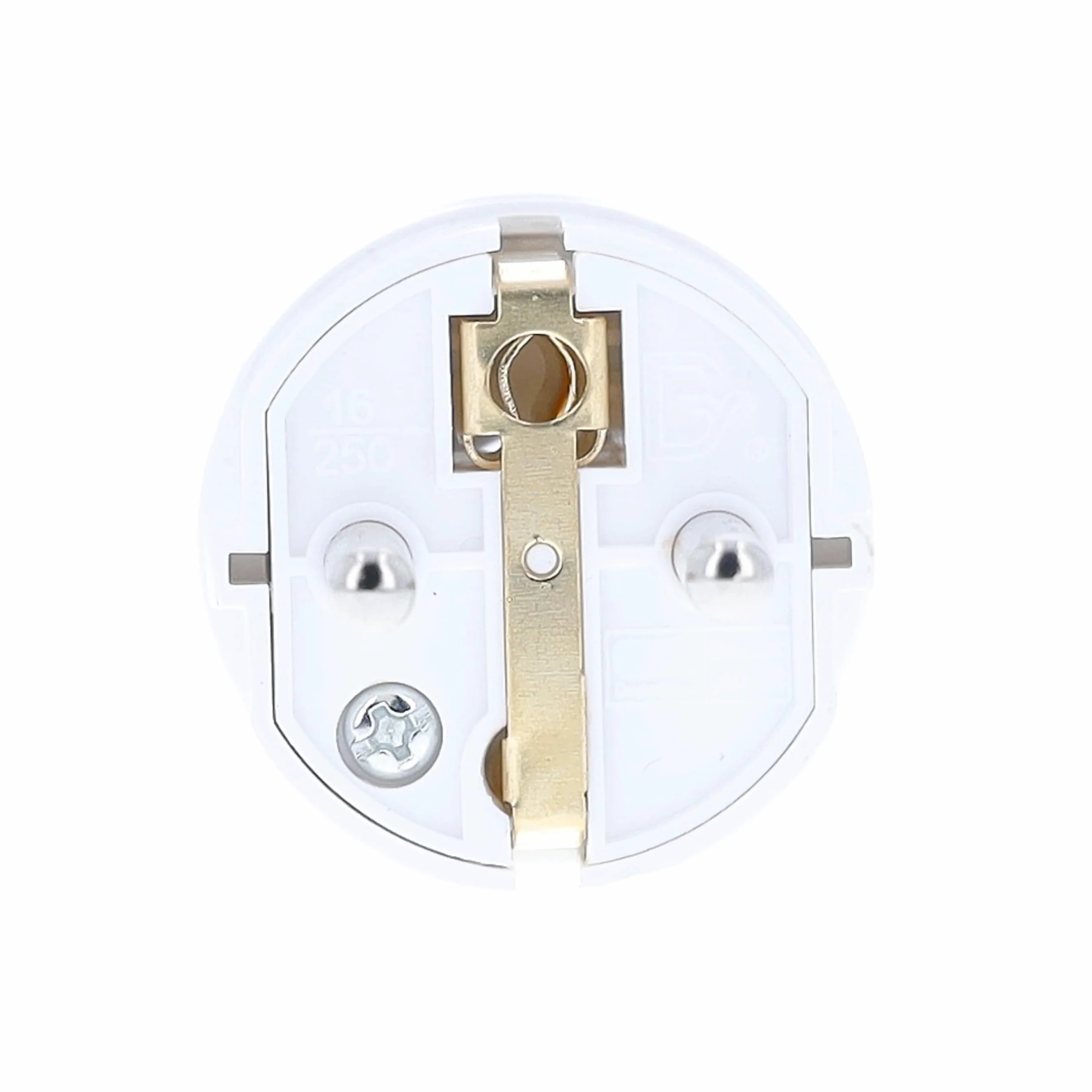 as - Schwabe 45031 Schutzkontakt-Zentralstecker, weiß, 230 V