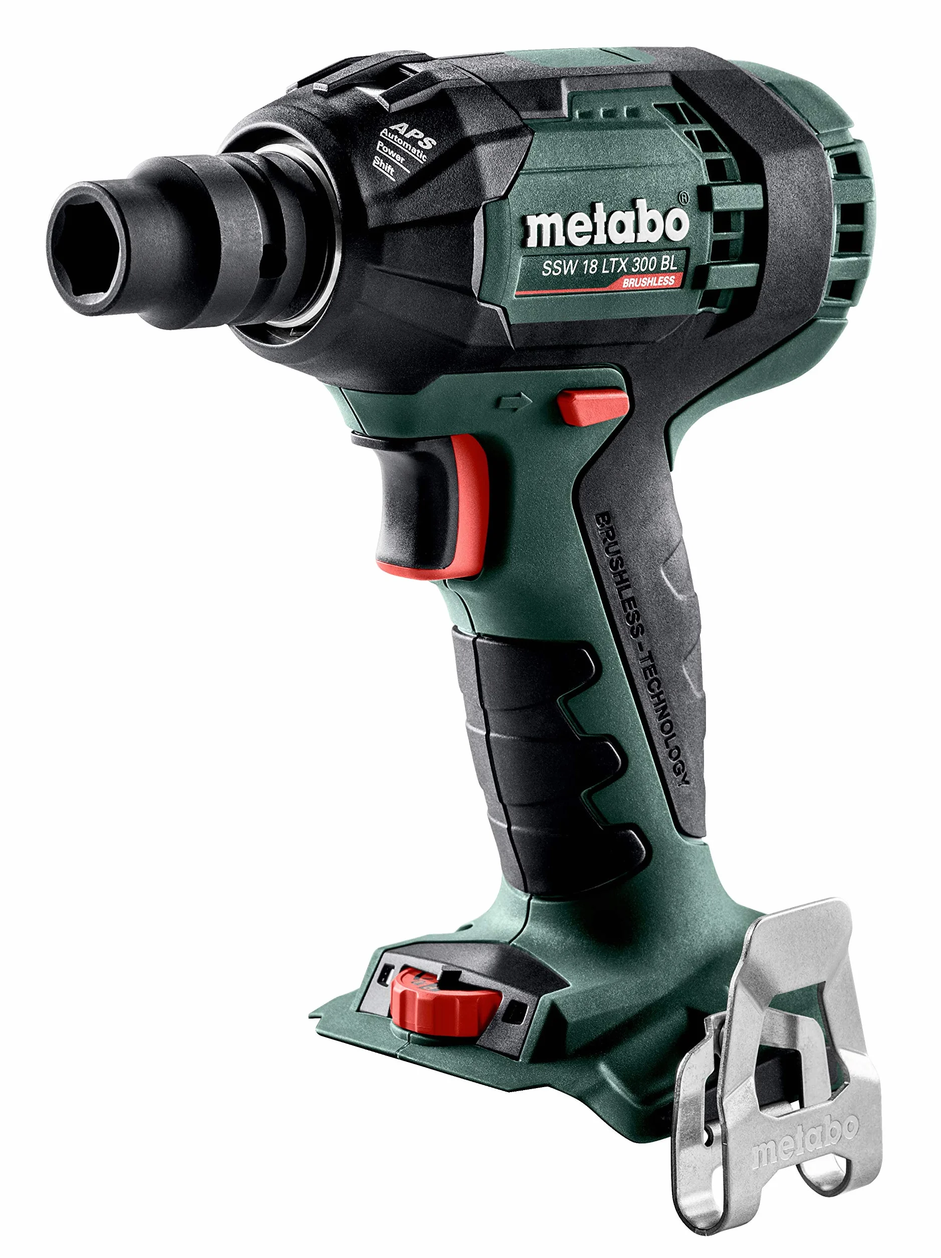 Metabo akumulatorowy klucz udarowy SSW 18 LTX 300 BL – 602395840 – 18 V – Klucz udarowy z silnikiem bezszczotkowym i funkcją APS – Bez akumulatora i ładowarki