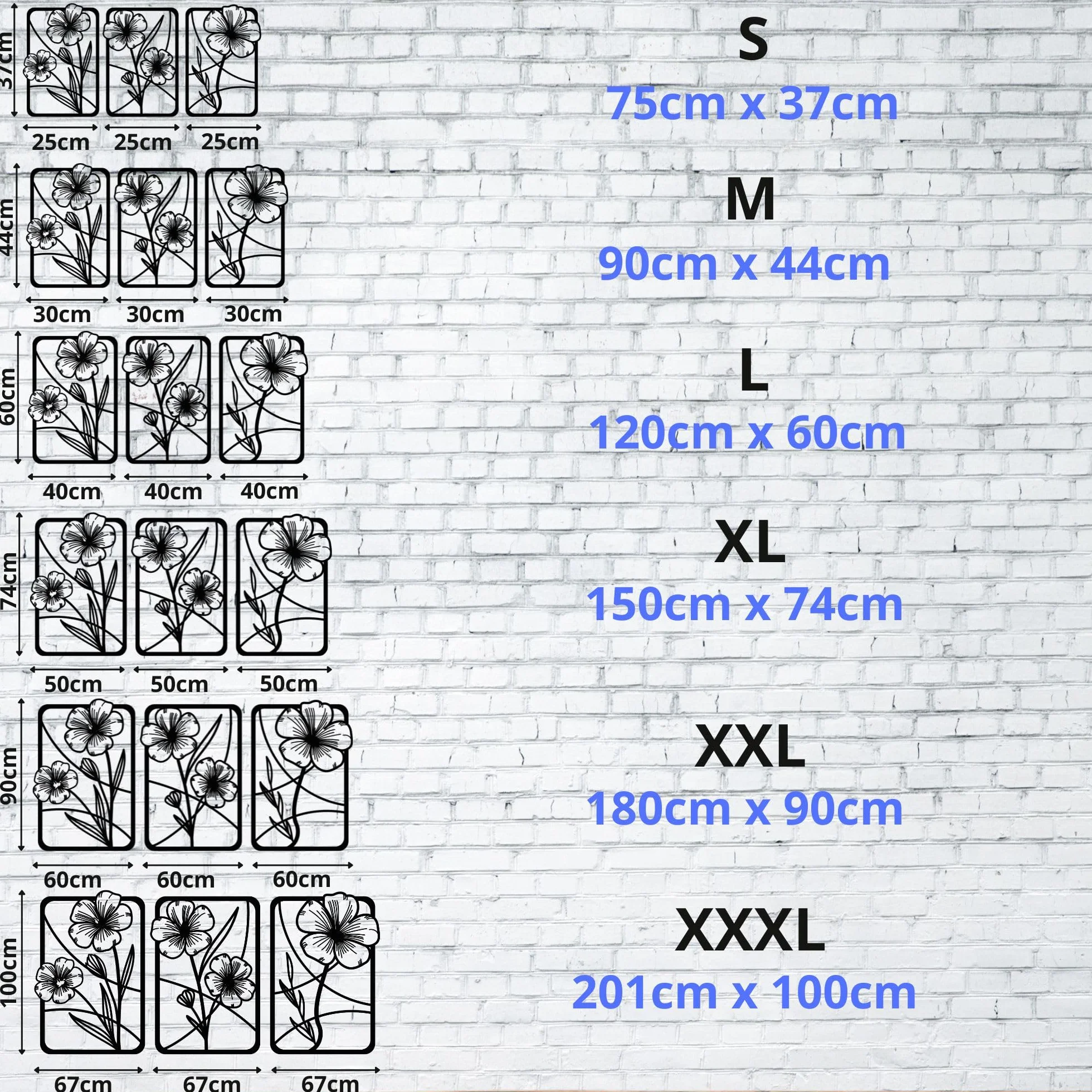 VAILLA ® Zestaw 4 dekoracji ściennych z kwiatami, dekoracja ścienna z drewna, obrazy ścienne do domu, sztuka ścienna 3D, duża dekoracja ścienna, obrazy do sypialni, salonu i kuchni (kwiaty 18)