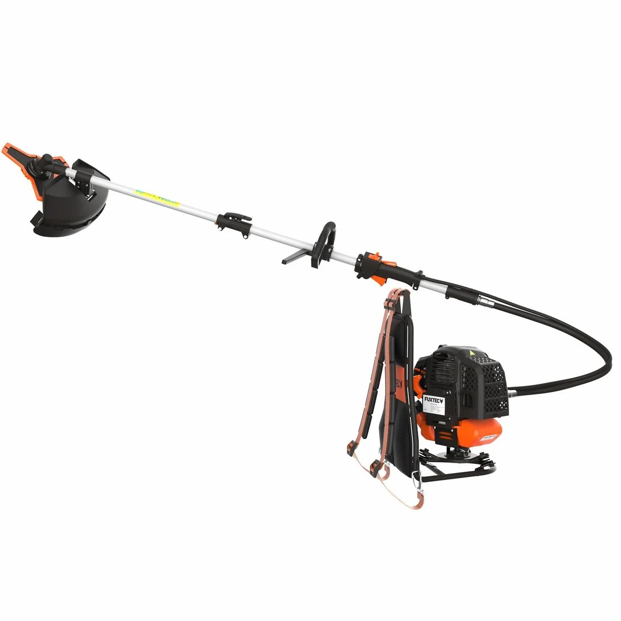Przenosna Podkaszarka Spalinowa FUXTEC FX-MS152T - Narzedzie 2 w 1, Silnik 52 cm3, 3 KM, Plecak, Easy Starter, Beznarzedziowy Dostep do Filtra, Ergonomiczny Uchwyt