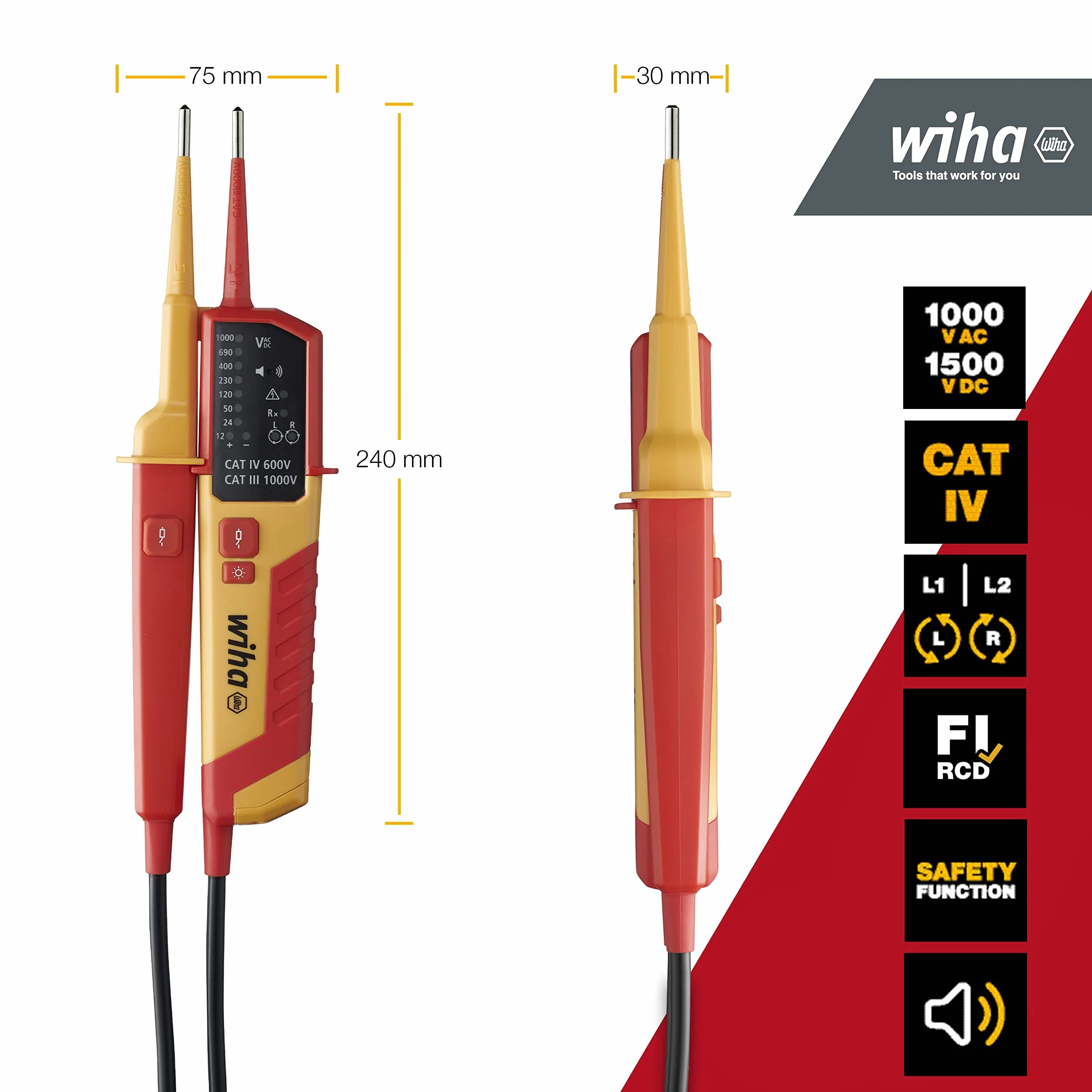 Wiha SB25516 45216 Tester ciągłości napięcia