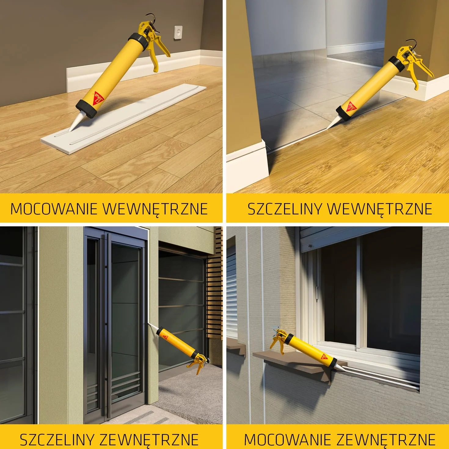 Sika - uniwersalny klej/uszczelniacz - Sikaflex-11FC Purform do użytku wewnątrz i na zewnątrz - przyczepność do wielu podłoży - biały - 300 ml