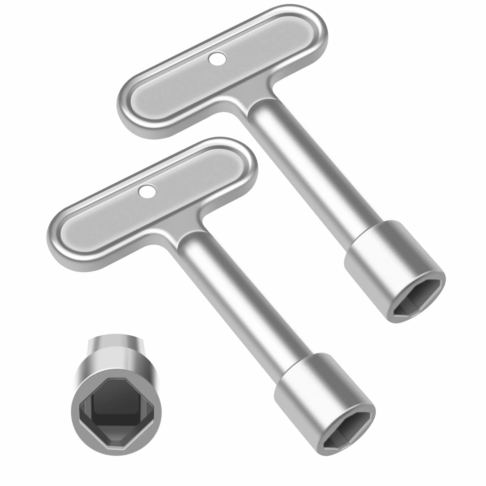 Klucz hydrauliczny 3/20.3 cm, kompatybilny z Zurn P1300-PART-13-KEY Z1300, narzędzie do odcinania klucza wodnego do hydrantu ściennego, blokada kranu zewnętrznego, zawory węża zewnętrznego, klucz do