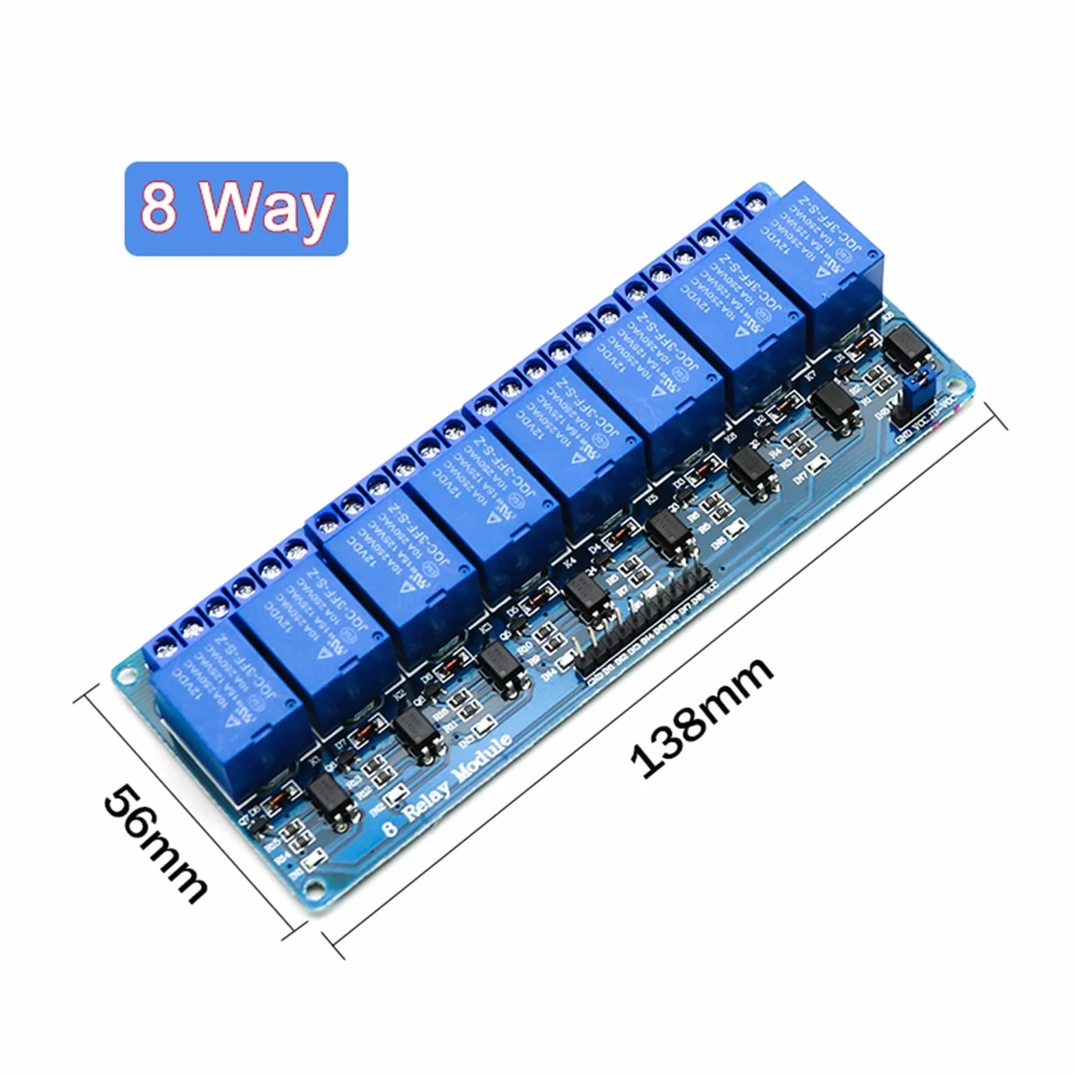 Moduł przekaźnikowy 5 V 12 V 24 V z wyjściem transoptora 1 2 4 6 8 16 Way 1 szt. (24 V, 6-drożny)