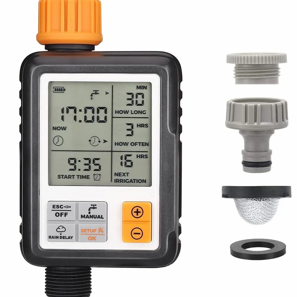 Johgee Programator automatycznego nawadniania wodoodporny 3" LCD timer ogród