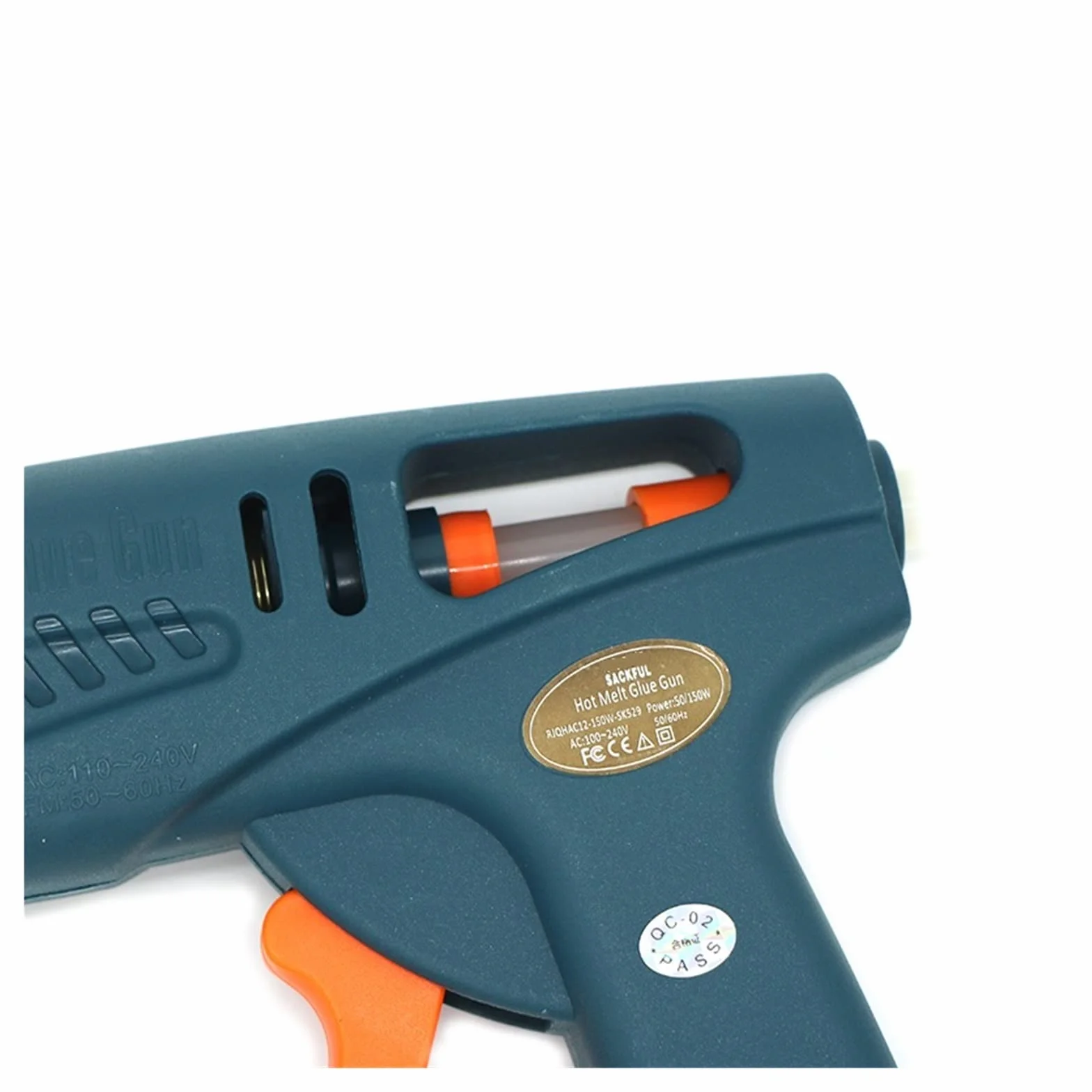 Pistolet na gorący klej, Pistolet do klejenia na gorąco 50 W/150 W 100 W dysza miedziana do 11mm klej w sztyfcie rękodzieło domowe DIY klej gorący pistolet torba na narzędzia(Tool Bag,100W)
