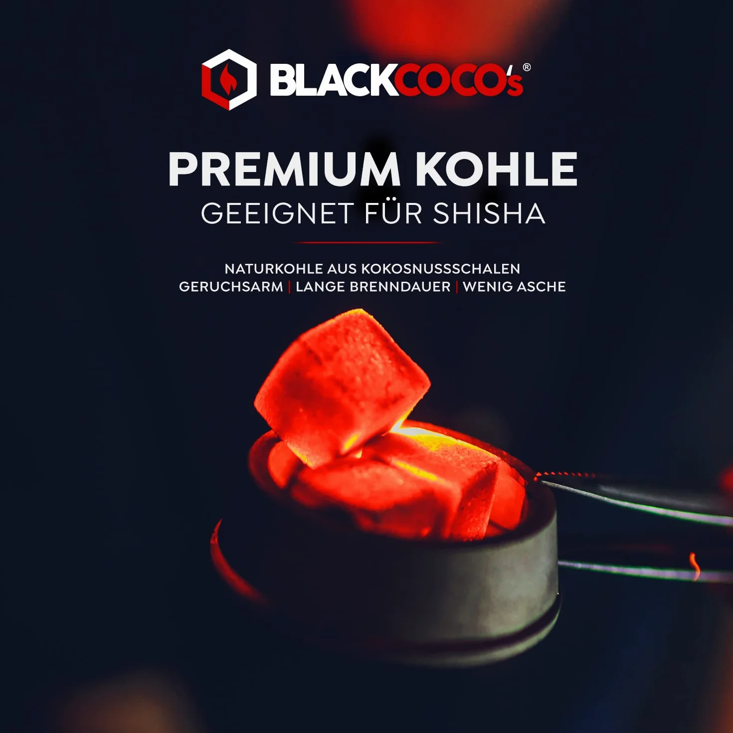 Węgiel Kokosowy 1 kg CUBES27+ do Sziszy i Grilla Naturalny Brykiety Długie Palenie
