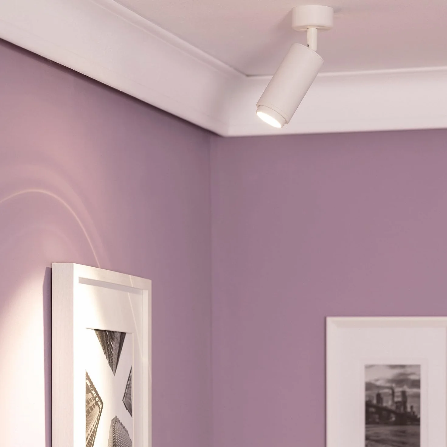 LEDKIA LIGHTING Reflektor Natynkowy Multi-Kątowy 10–50° Aluminiowy do Żarówek GU10 ÁGATA Biały GU10