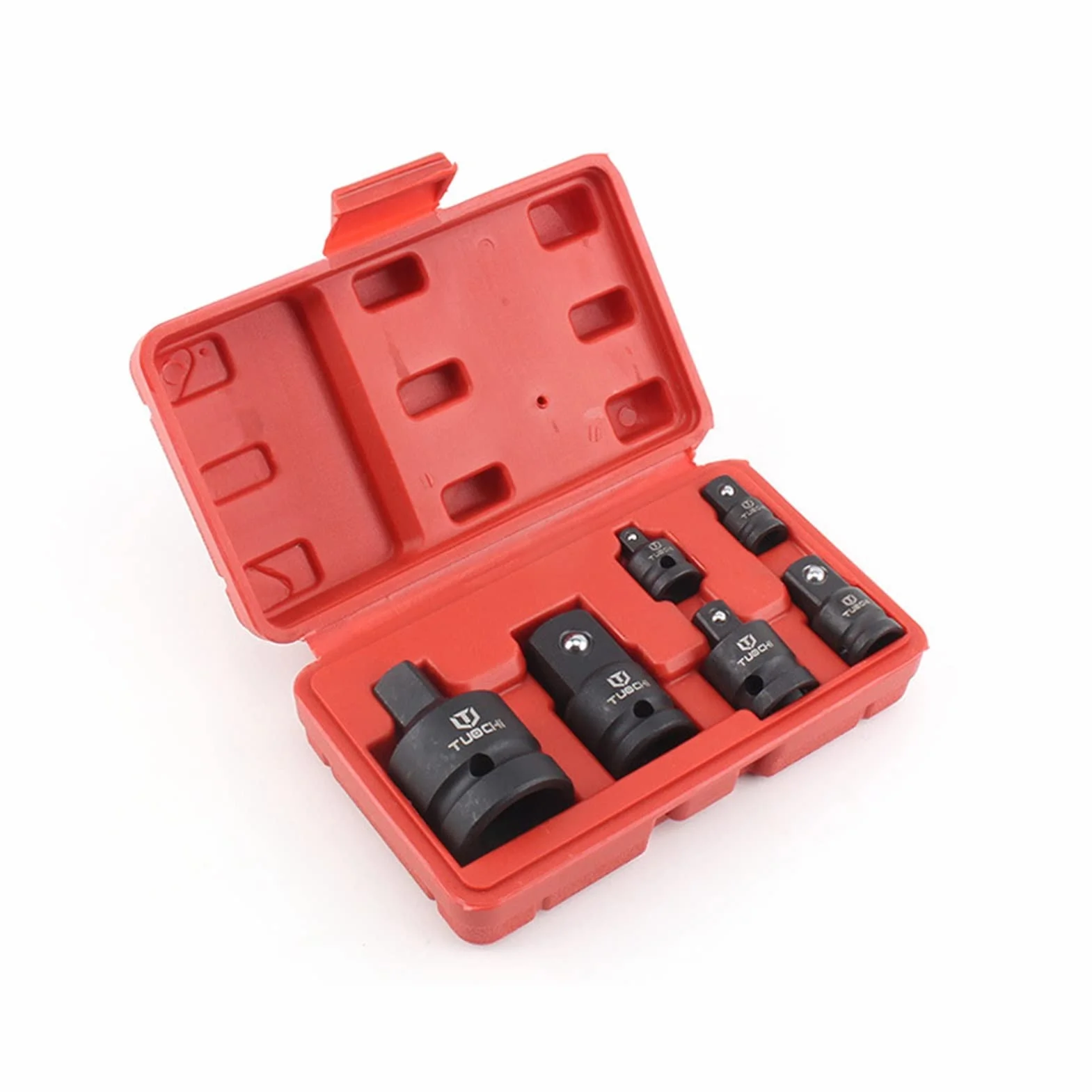 QIANHUI 1/10.2 cm 3/20.3 cm 1/5.1 cm 3/10.2 cm 2.5 cm adapter udarowy sterownika metryczny Cr-Mo adapter gniazda udarowego reduktor narzędzie adapter do klucza udarowego i pneumatycznego (kolor: