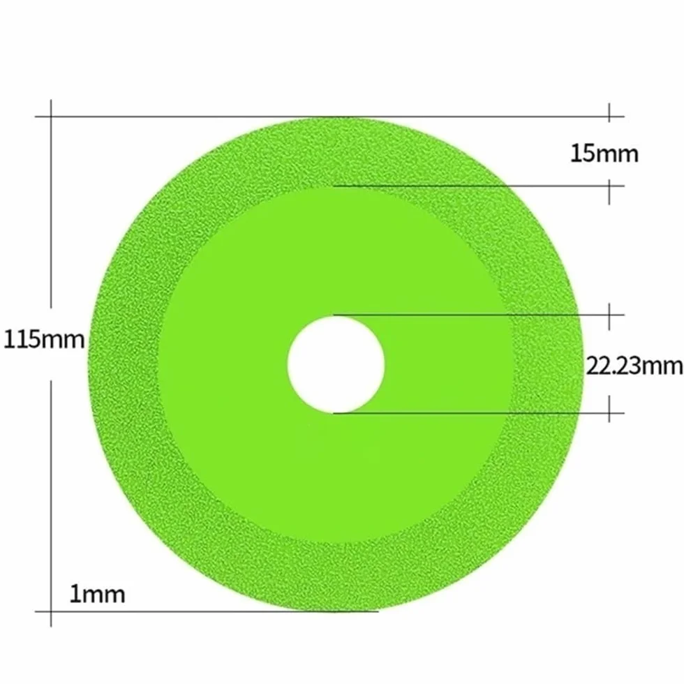 Diamentowe brzeszczoty do pił, Tarcze diamentowe do szlifowania płytek ceramicznych 100/115/125 mm elektronarzędzi szlifierek kątowych typu 100(Green,115mm)