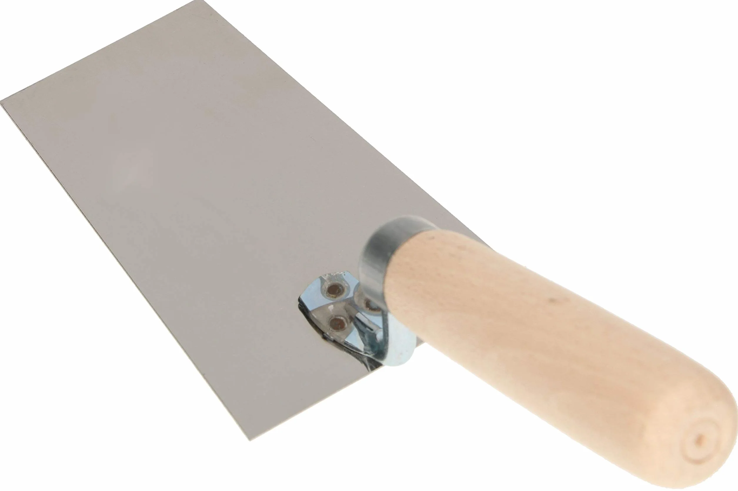 KOTARBAU® Kielnia trapezowa ze stali szlachetnej 130mm x 63mm z drewnianym uchwytem