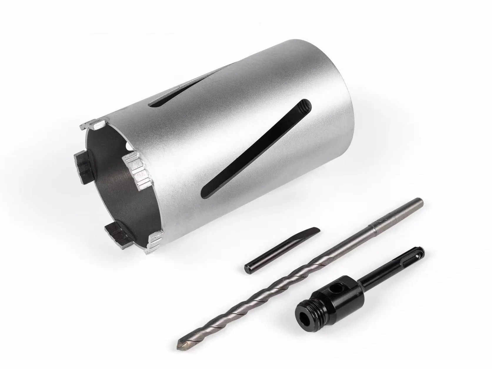SDS PLUS diamentowa koronka wiertnicza DM 32-150 mm L 200 mm koronka wiertnicza rdzeniowa M22 z gwintem szpiczastym do młotowiertarki (DM 120 mm L 200 mm)