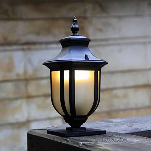 E27 Led Zewnętrzny Ogród Oświetlenie Krajobrazu Kolumna Lampa Czołowa Wodoodporna Europejska Aluminiowa Kinkiet Oświetlenie Zewnętrzne