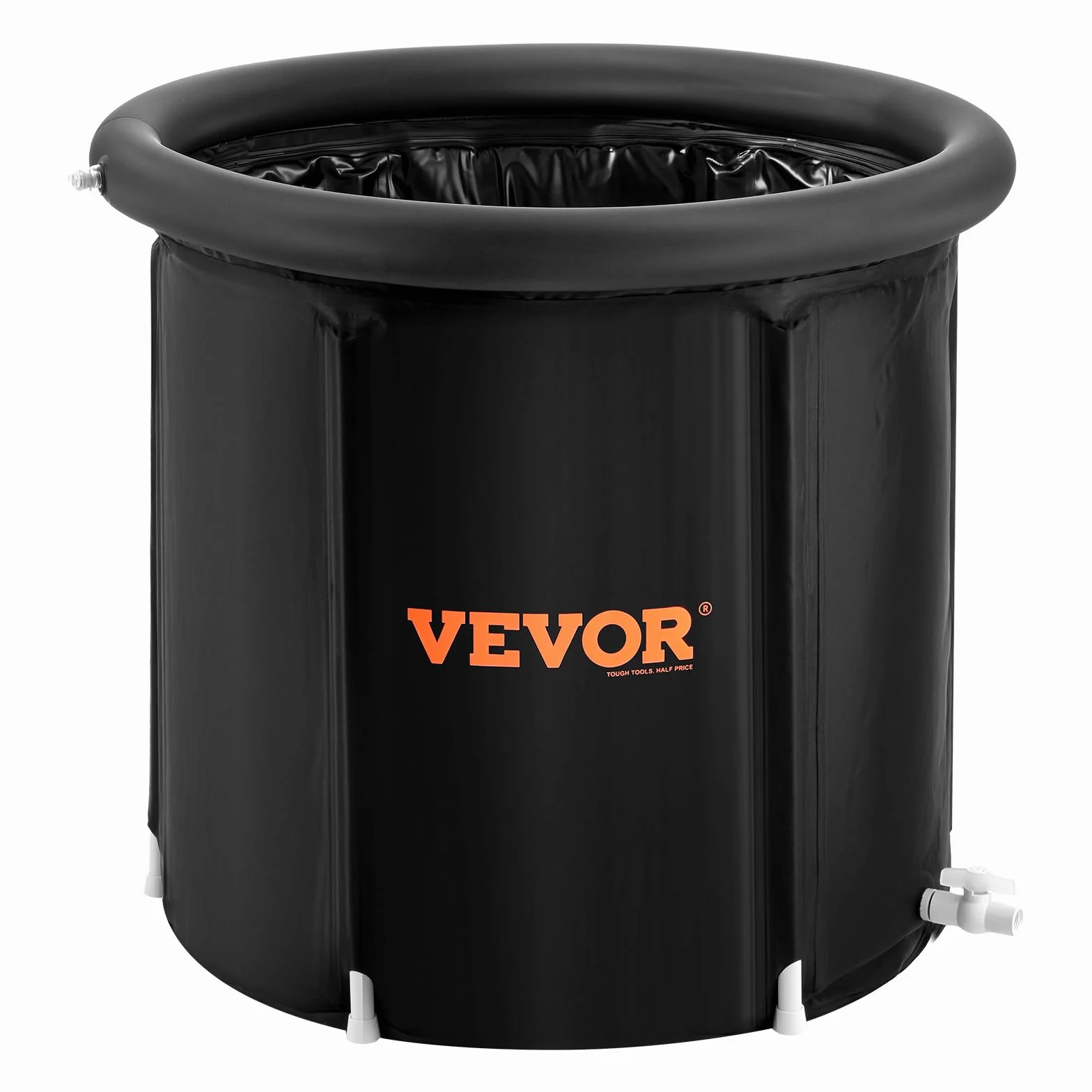 VEVOR Wanna na lód 85 cm 330 l terapeutyczna składana nadmuchiwana z pokrywą