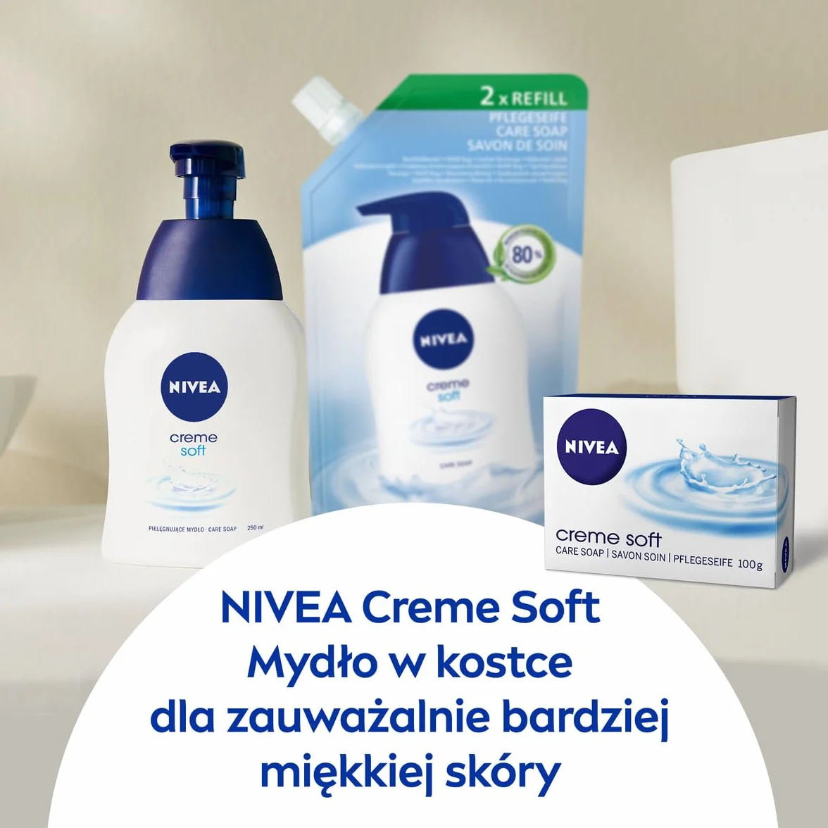 NIVEA Mydło w kostce Creme Soft 100 g