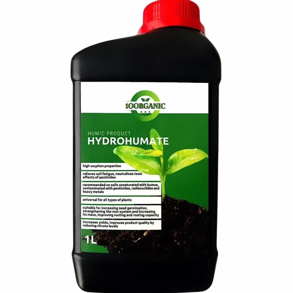Hydrohumate, 1 litr - Płynny Nawóz Humusowy, Uniwersalny Nawóz dla Wszystkich Typów Roślin, Zapewnia Odżywianie i Stymuluje Wzrost Roślin