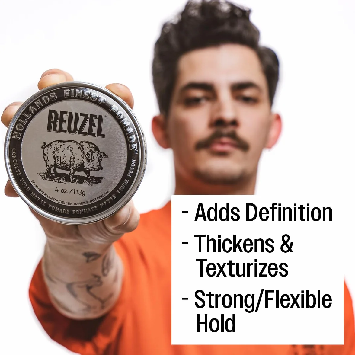Reuzel Concrete Hold Mate Pomada do Włosów, Biały, 113 g