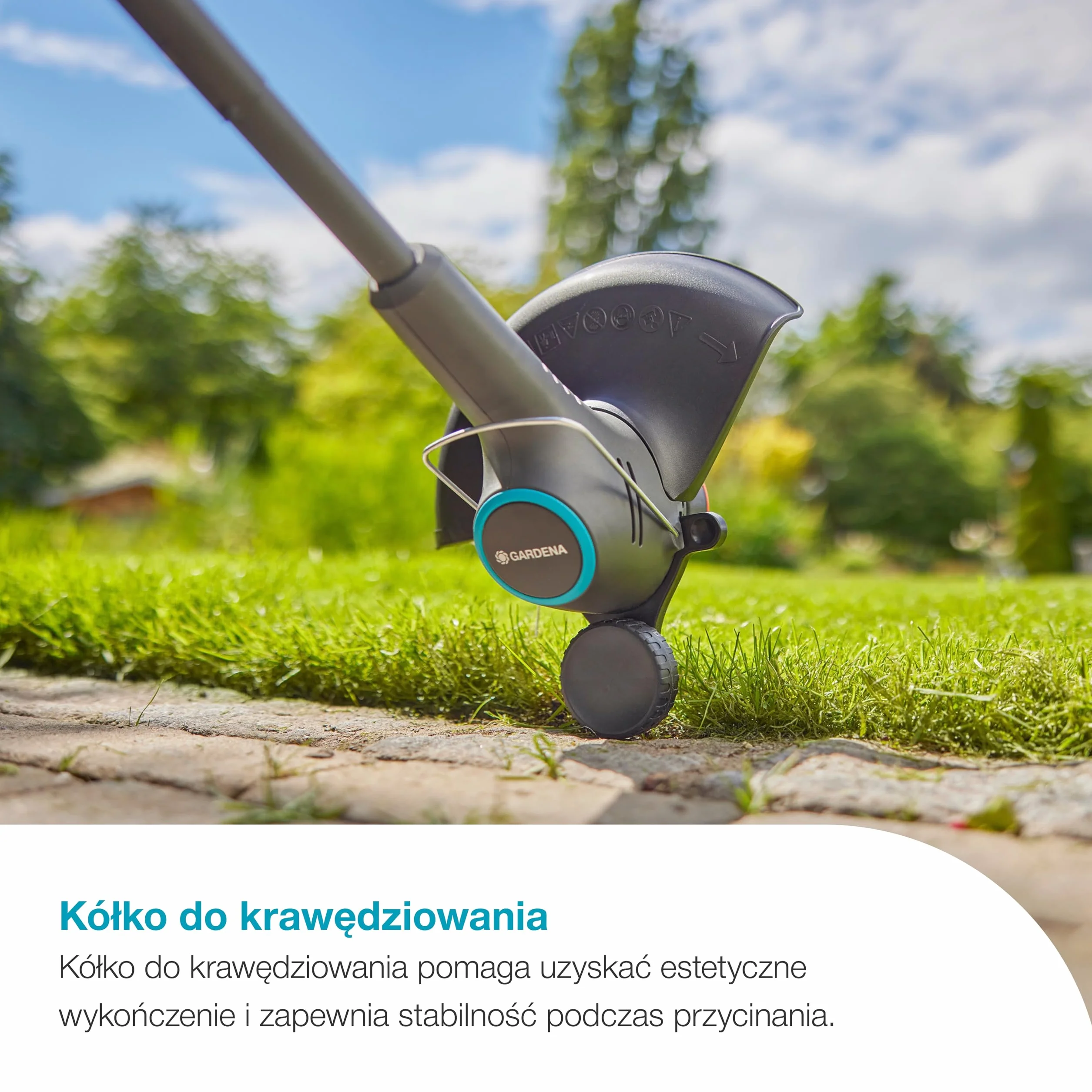 Gardena EasyTrim 25/18 V Solo akumulatorowa podkaszarka do trawy, funkcja 2 w 1, lekka i ergonomiczna, idealna do precyzyjnych krawędzi (14704-55)