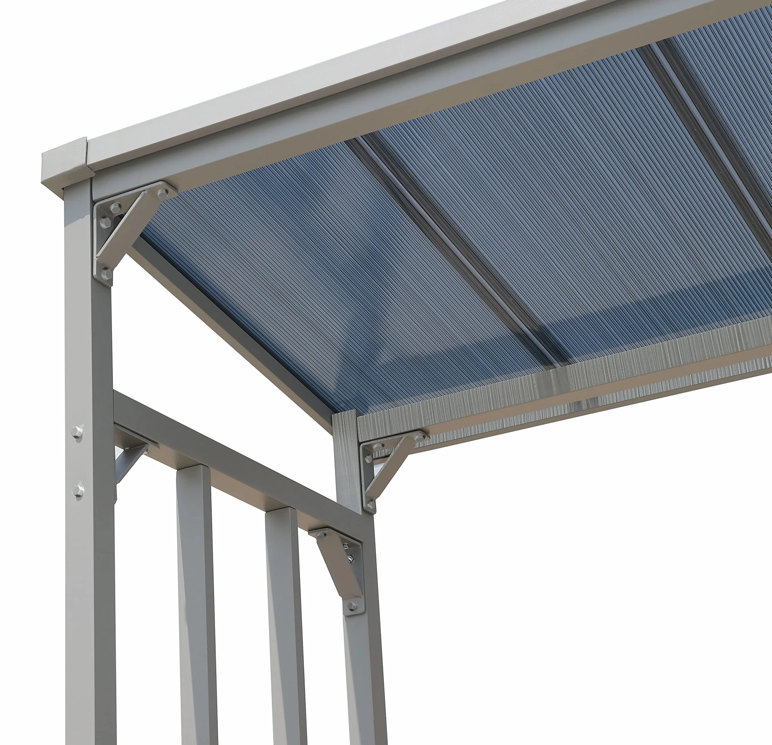 QUICK STAR Aluminiowy regał na drewno kominkowe XXL 185 x 70 x 185 cm, 2,3 m³