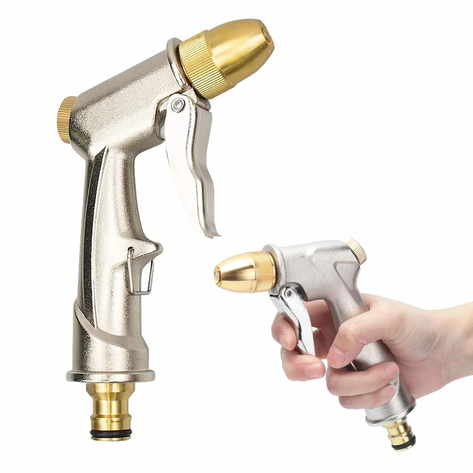 Pistolet ogrodowy, metalowy pistolet ogrodowy, pistolet do nawadniania, wysokociśnieniowy pistolet natryskowy, mycie samochodów i podlewanie trawników