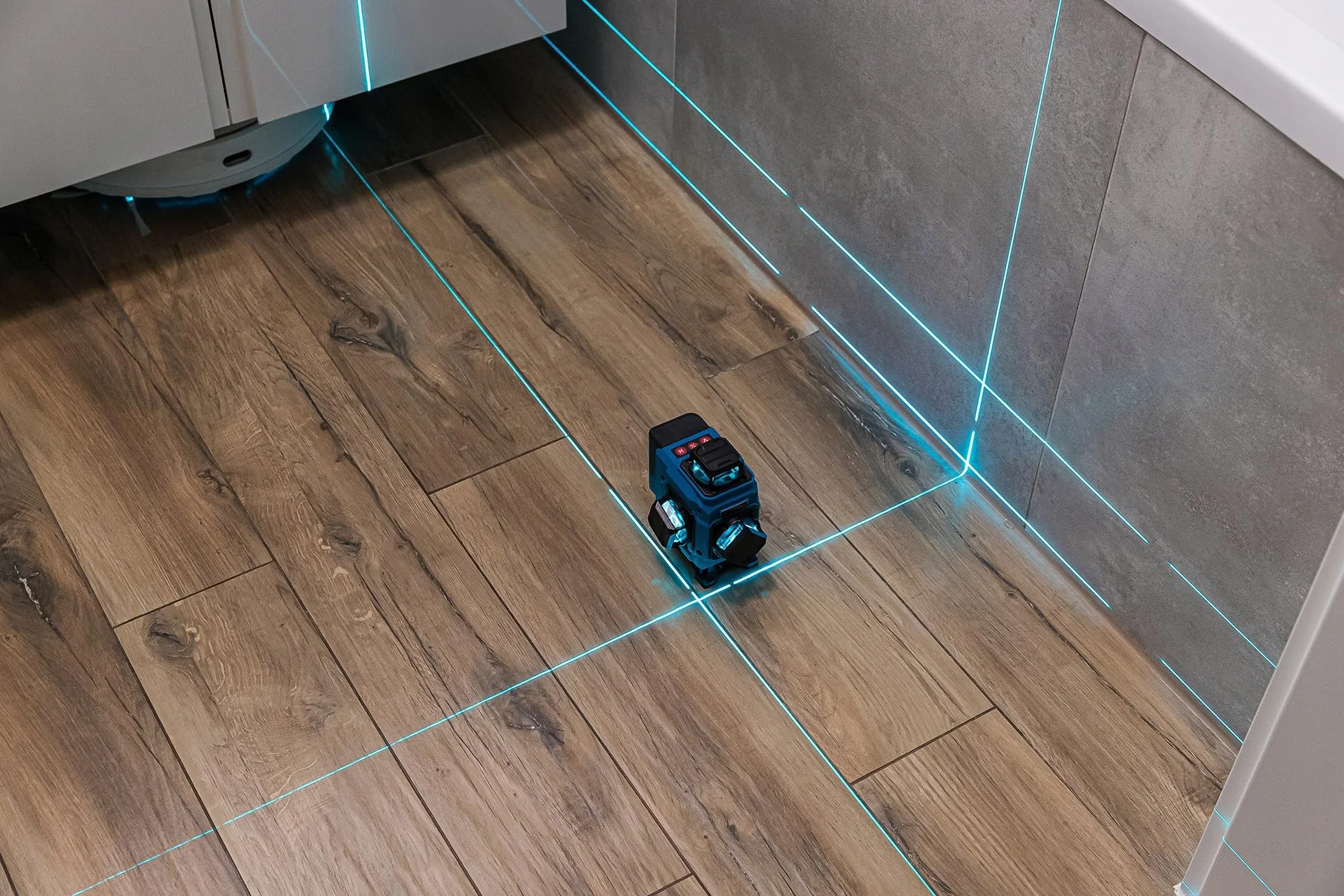 POZIOMICA LASEROWA 360° LASER KRZYŻOWY 4D ZESTAW OBROTOWE OKIENKA