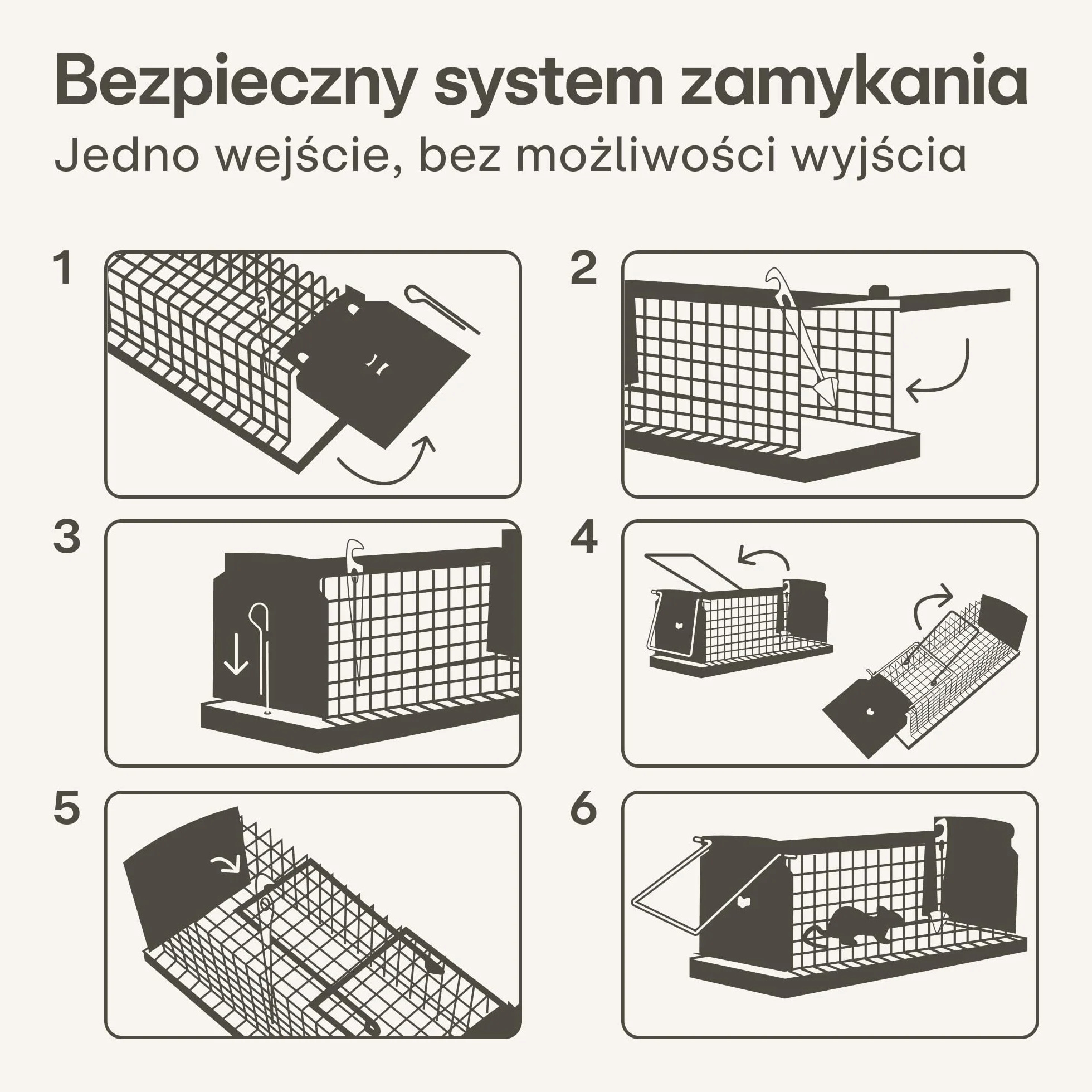 Pułapka Na Szczury Duża 30 cm Wielokrotnego Użytku