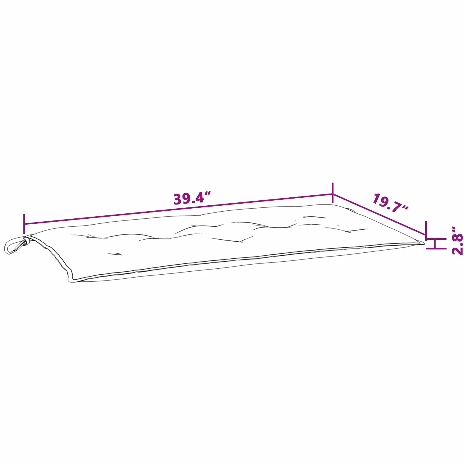 vidaXL Poduszki na ławkę ogrodową 2 szt. 100x50x7 cm turkusowe