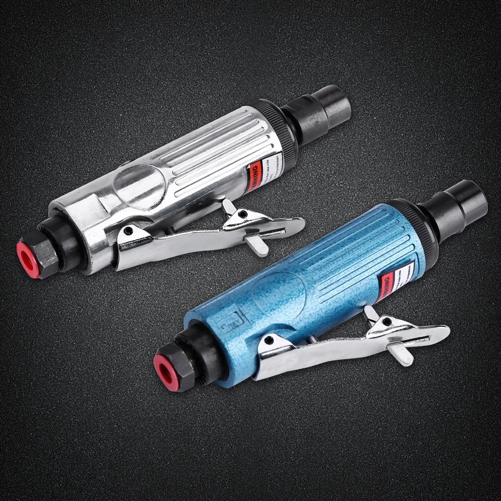 Szlifierka pneumatyczna 1/4 '' Heavy Duty Pneumatyczna polerka Narzędzie do szlifowania Narzędzie do czyszczenia (srebrne)