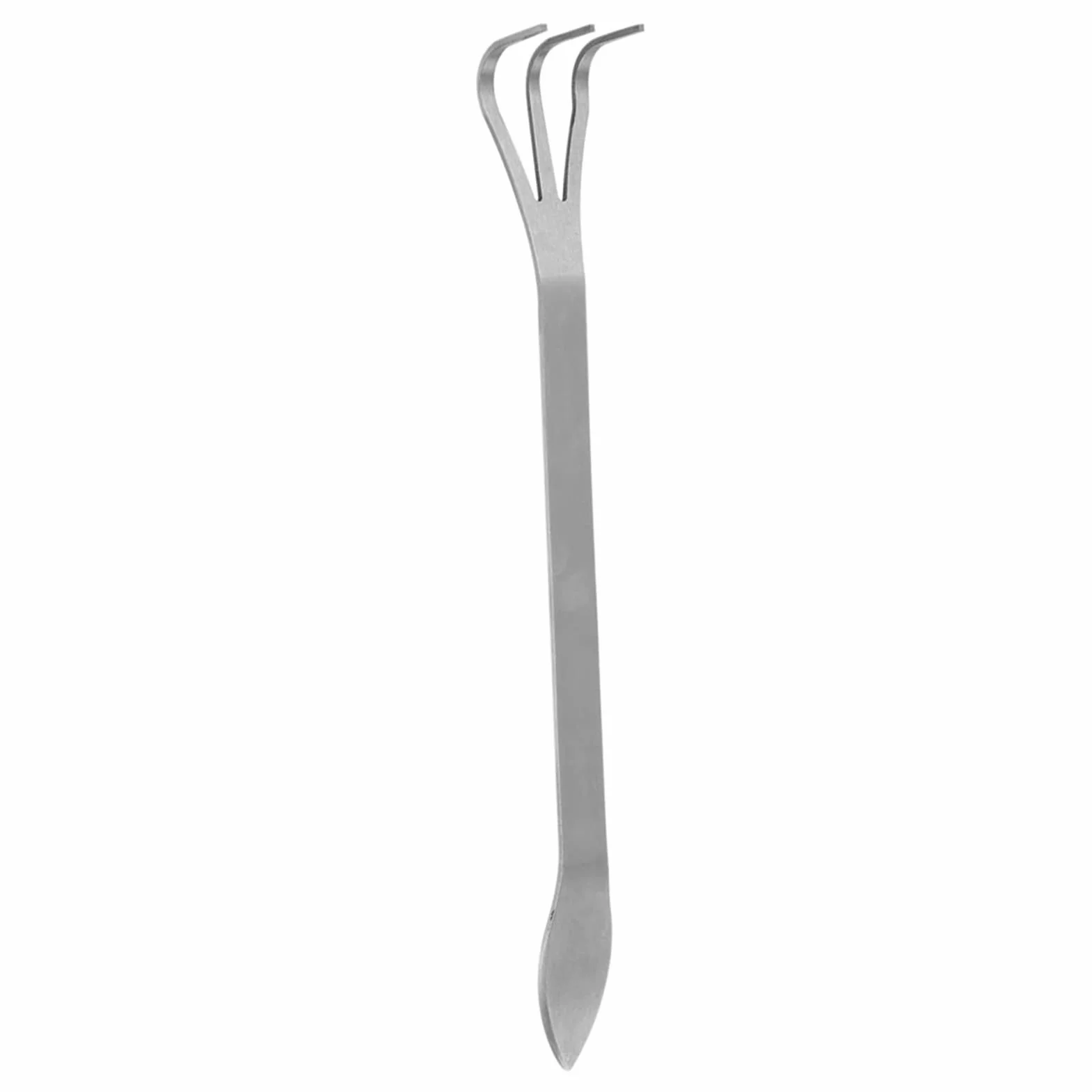 Ręczny Kultywator 3-Zębny ze Stali Nierdzewnej 24 cm, Narzędzie Ogrodnicze do Spulchniania Gleby i Pielęgnacji Bonsai, Ergonomiczny Grabie do Łatwej Pracy w Ogrodzie