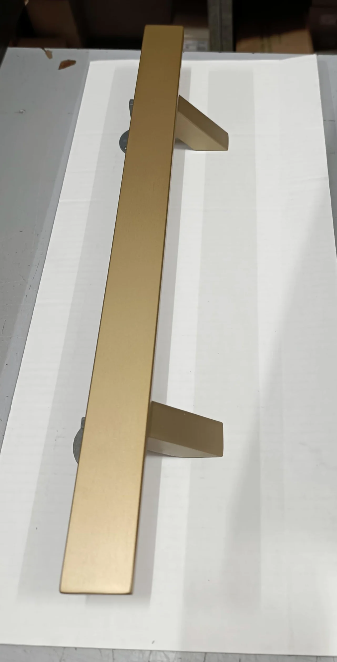 Generico Klamka OREGON Skośny model GOLD MATOWY - do drzwi wewnętrznych, drzwi przesuwnych, szklanych drzwi, drzwi sklepowych