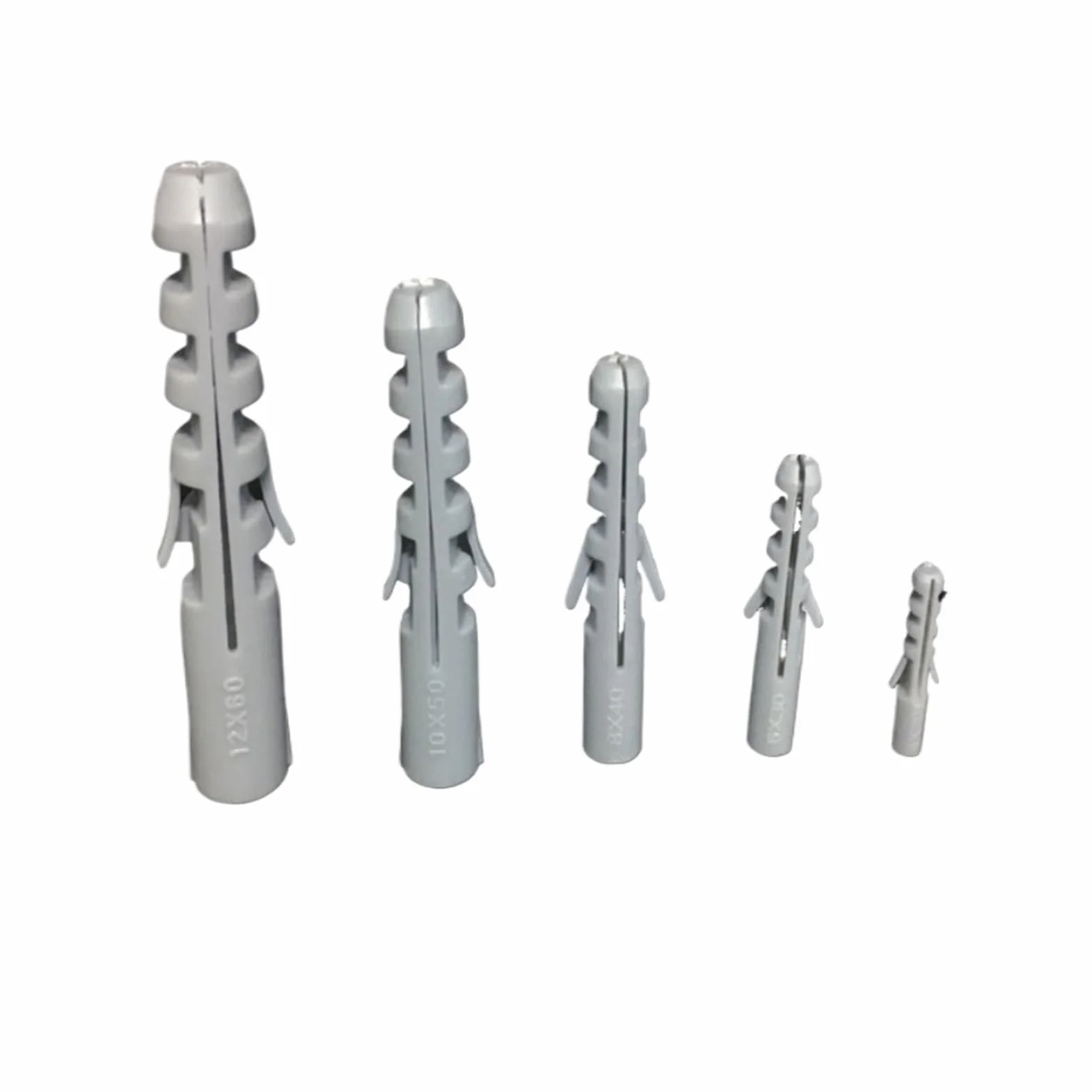 Plastikowa rura rozprężna, kołki ścienne, plastikowe kotwy rozporowe do ścian zaślepki szare śruby samogwintujące M4-M14 10-100 szt. (M12 x 58 mm-10 szt.)