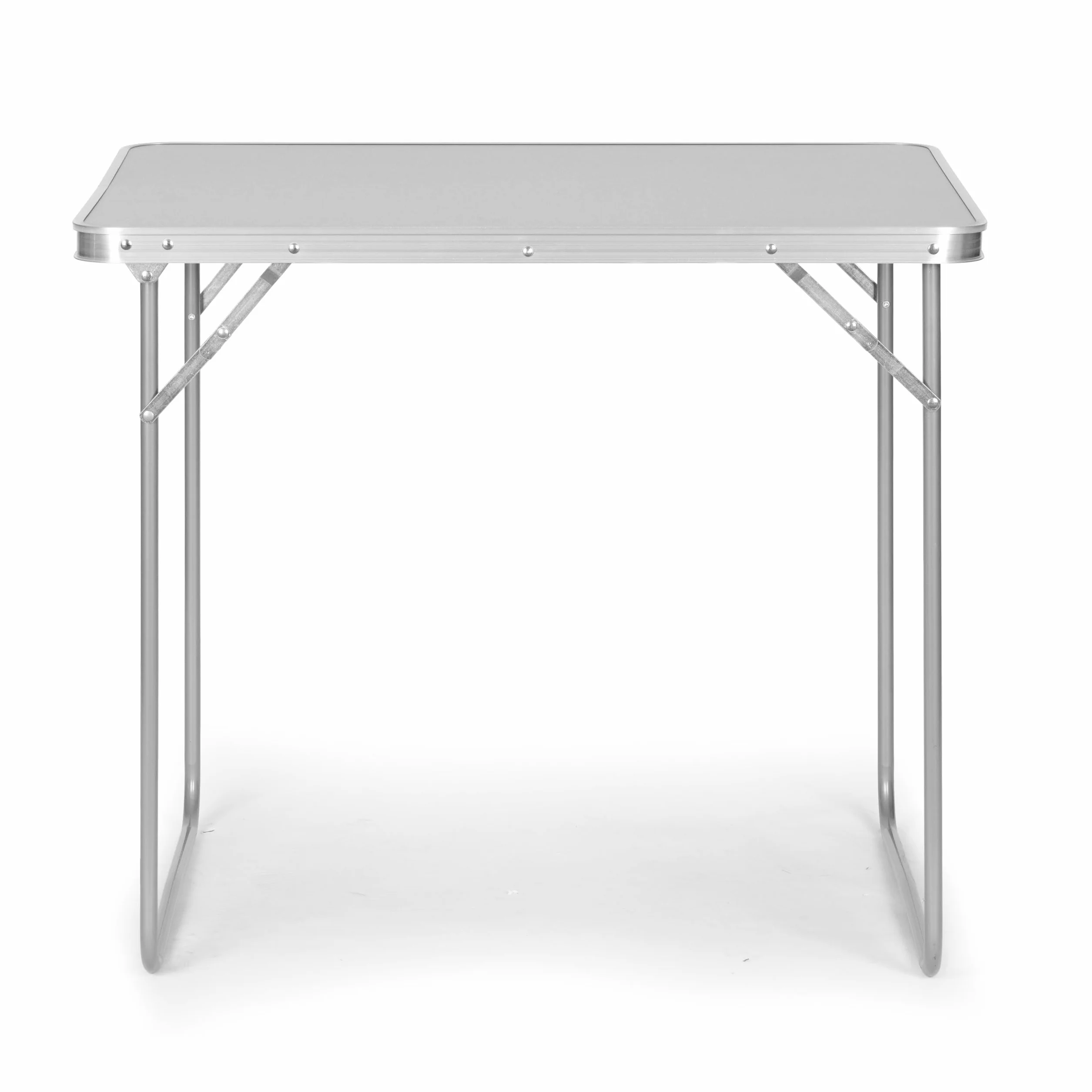 Stolik turystyczny składany 80x60x70 cm srebrny