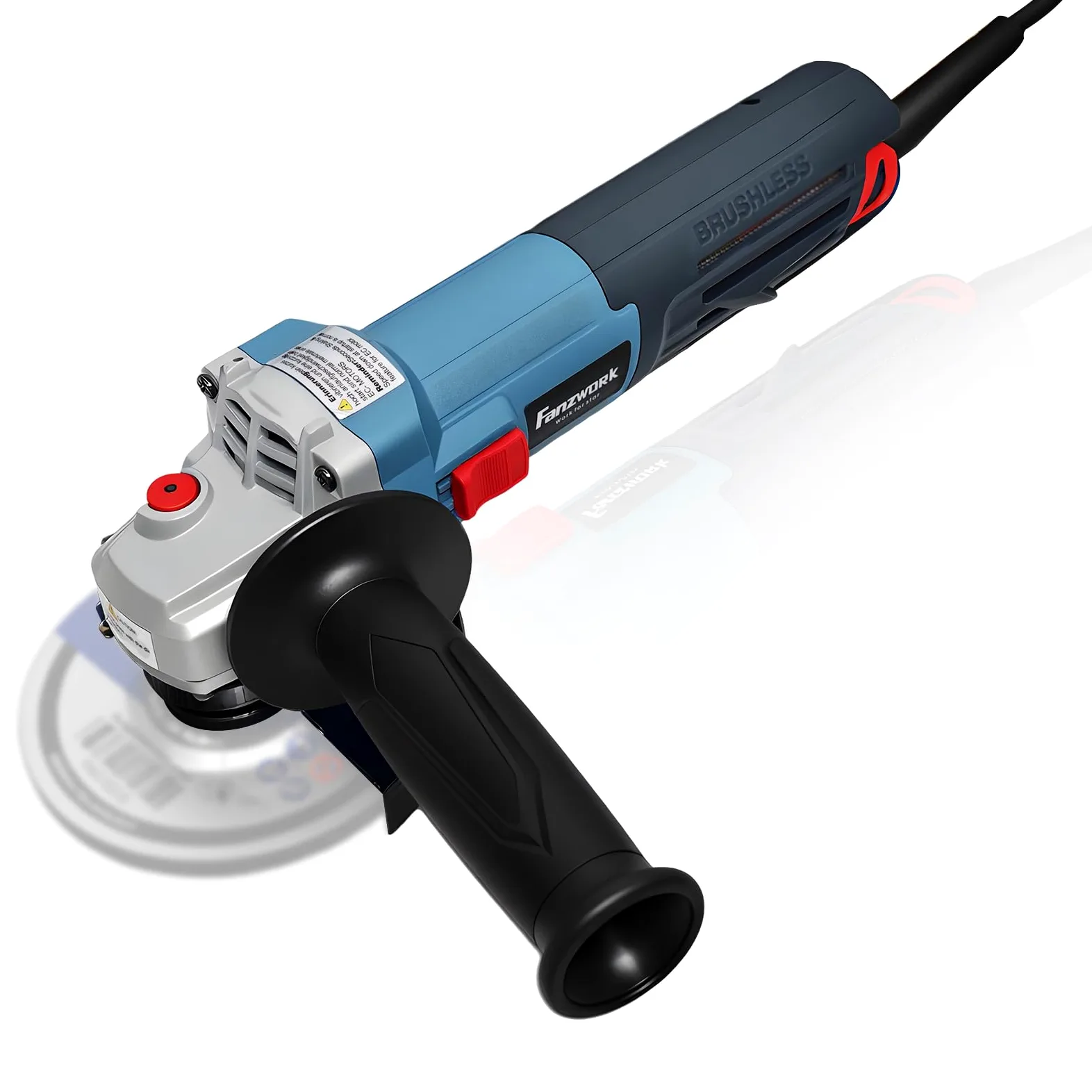 FANZTOOL Szlifierka kątowa bezszczotkowa 2100 W 125 mm z walizką