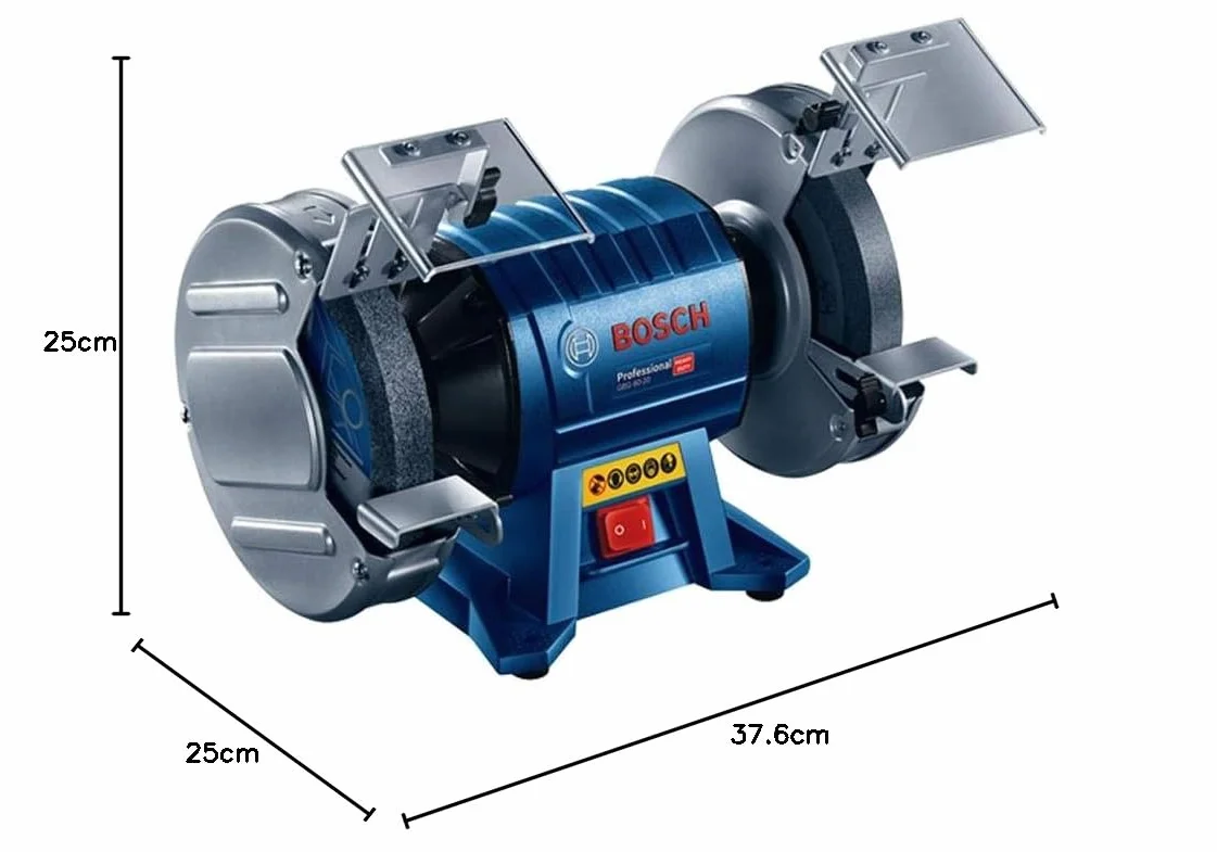 Bosch Professional: szlifierka podwójna GBG 35-15 (Ø tarczy szlifierskiej 150 mm, 350 W, tarcze szlifierskie o standardowej ziarnistości 24 i 60)