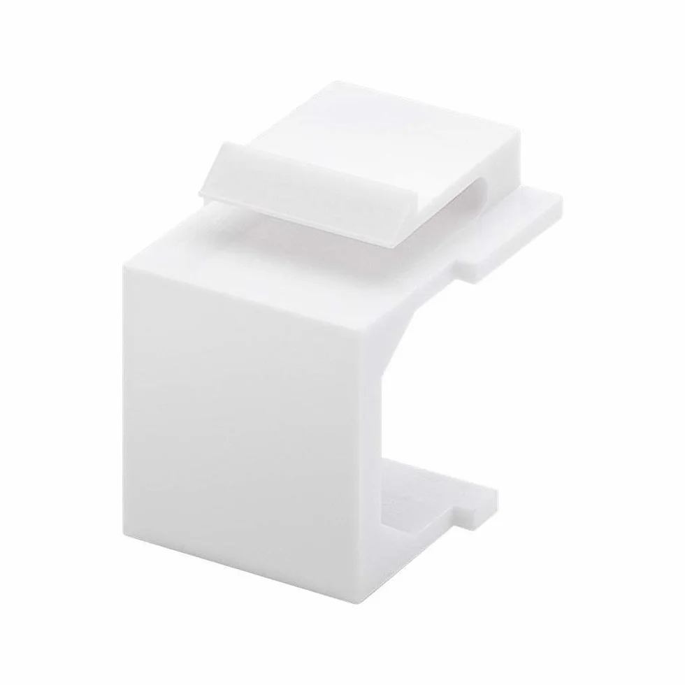 Goobay 79816 Keystone ekranowanie do CAT, SAT, LAN, HDMI, modułu USB, ochrona, osłona, osłona, osłona, okładka, 4 sztuki, kolor biały