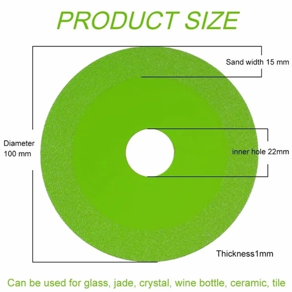 Diamentowe brzeszczoty do pił, Tarcze diamentowe do szlifowania płytek ceramicznych 100/115/125 mm elektronarzędzi szlifierek kątowych typu 100(Green,115mm)