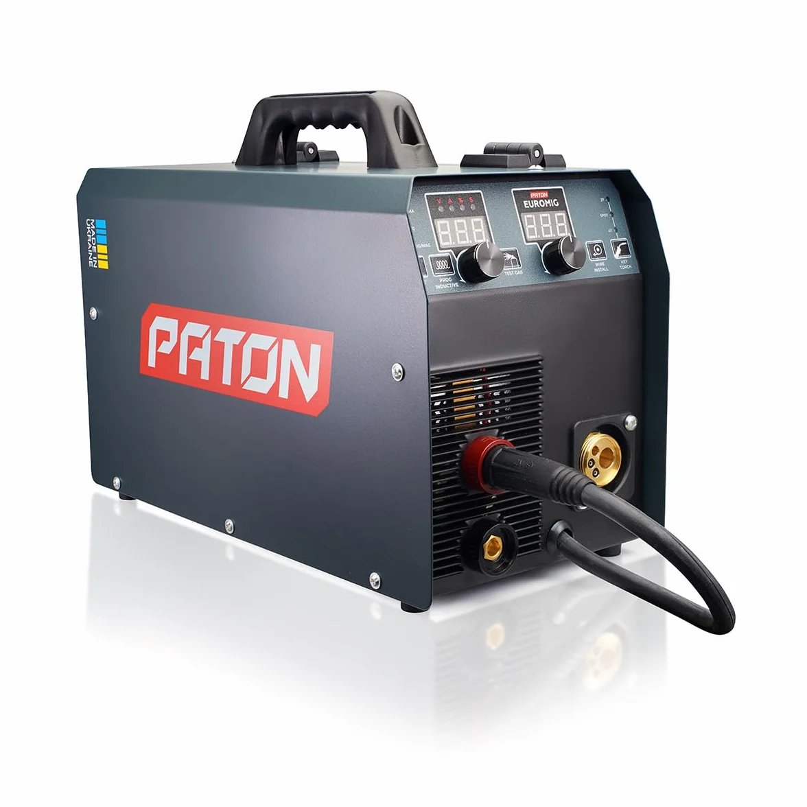 PATON EuroMIG 150A cyfrowa spawarka 230V z MIG i podajnikiem – profesjonalna półautomat spawalniczy do zastosowań przemysłowych, inwertorowa spawarka MIG do pracy zawodowej