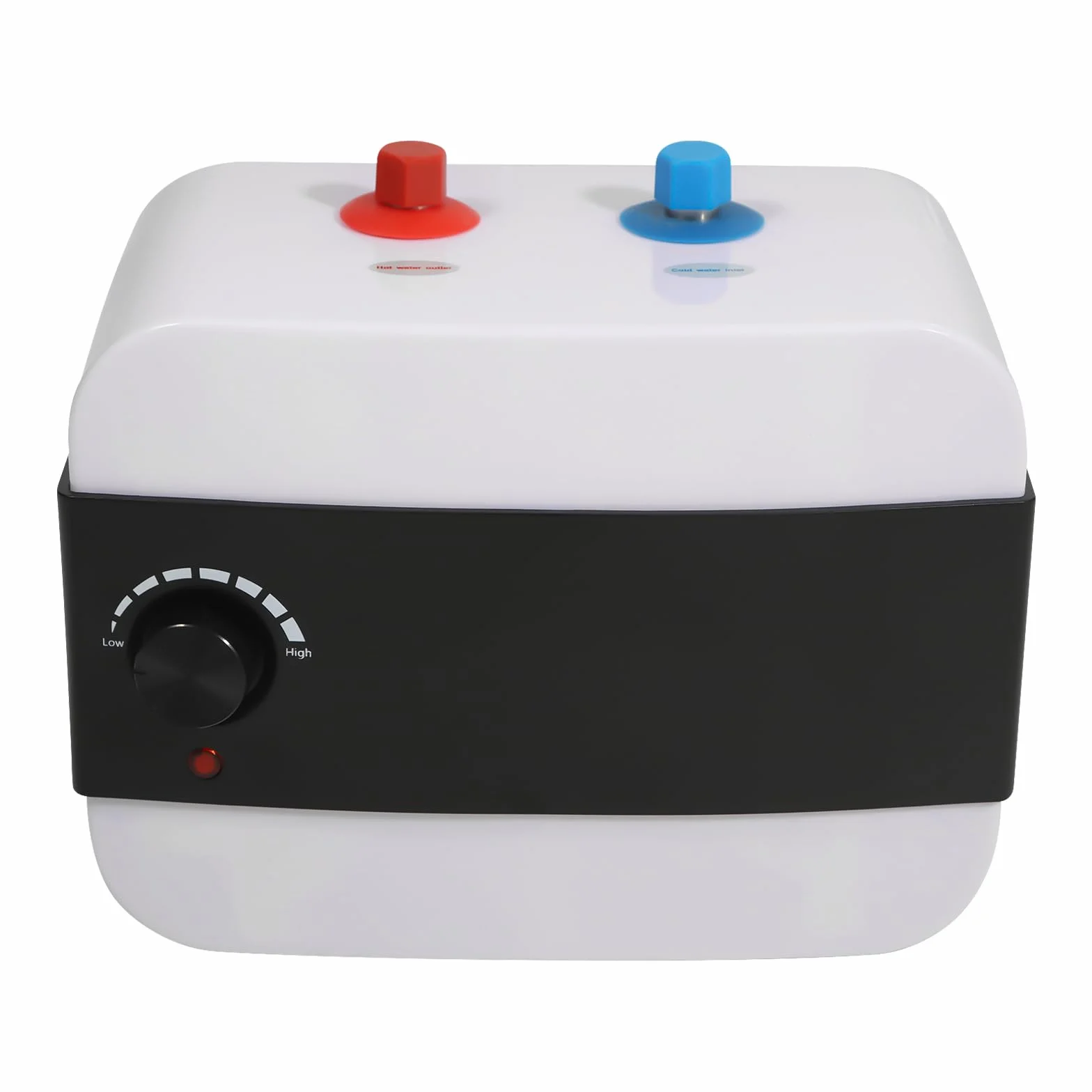 MINRS Elektroniczny podgrzewacz wody 6 l, mini podgrzewacz przepływowy 1500 W, 220 V, prysznic z regulacją temperatury 30-65°C, różne zabezpieczenia do kuchni, domu, łazienki