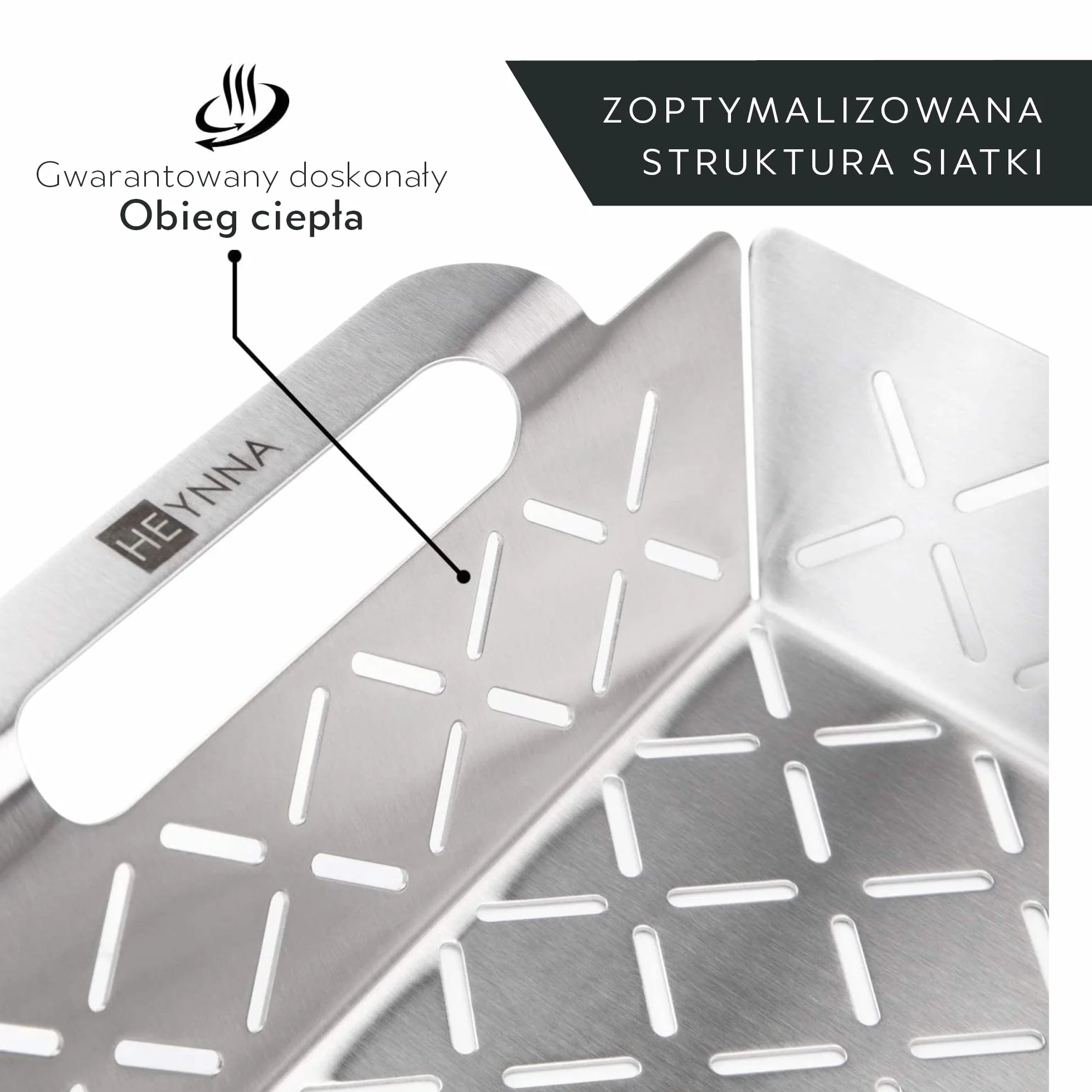 Kosz do grillowania ze stali nierdzewnej do warzyw, mięsa i ryb