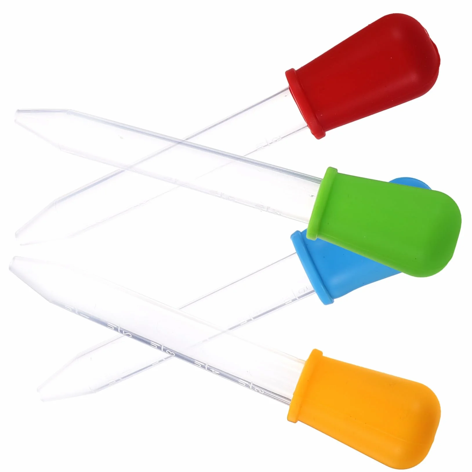 ULTECHNOVO 4 Sztuki Kroplomierzy Do Płynów Do Olejów Dla Chłopców I Dziewcząt Ze Skalą I Końcówką W Kształcie Gruszki Plastikowe Kroplomierze Do Leków I Pomiaru Płynów Losowy Kolor