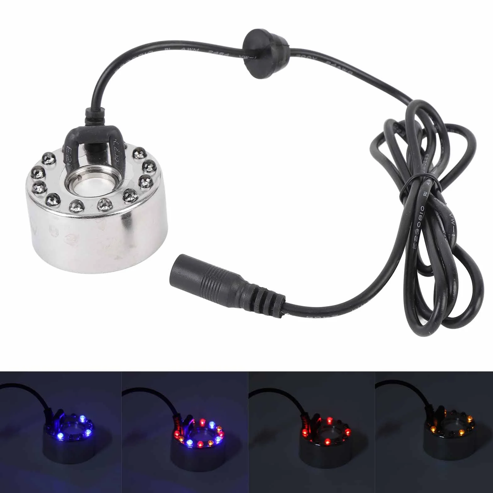 Producent Mgły, LED Kolor Zmieniający Mgłę Atomizer Nawilżacz Powietrza, Miniaturowy Maszyna Mgiełka Do Oczka Wodnego, Kryty Fontanna Wodna Mister Fogger do Oczka Wodnego,