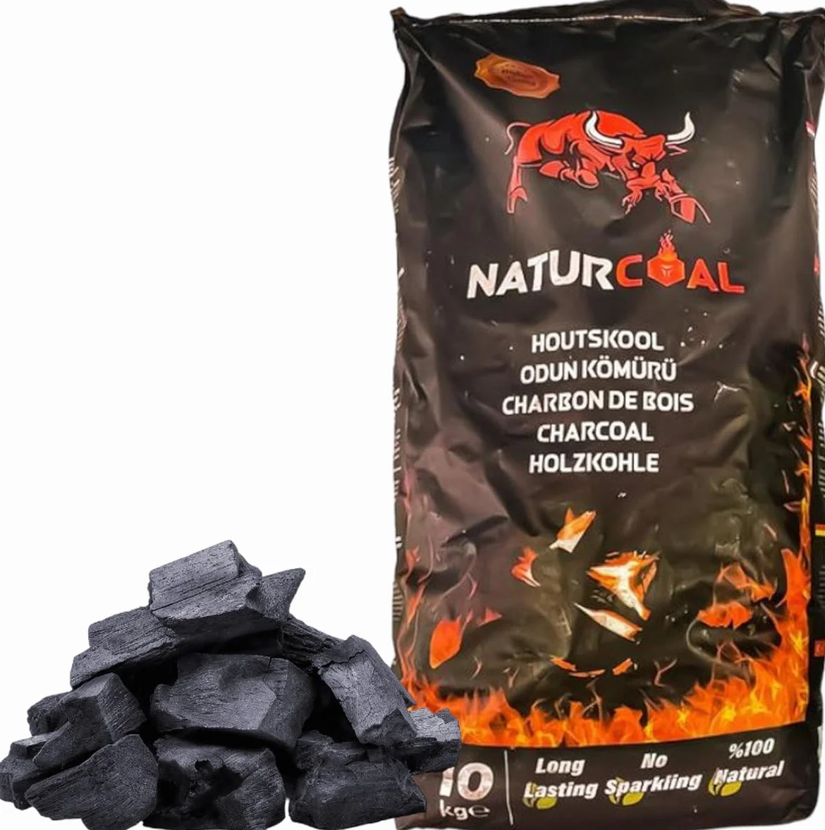 Węgiel drzewny naturalny 10 kg do kominka