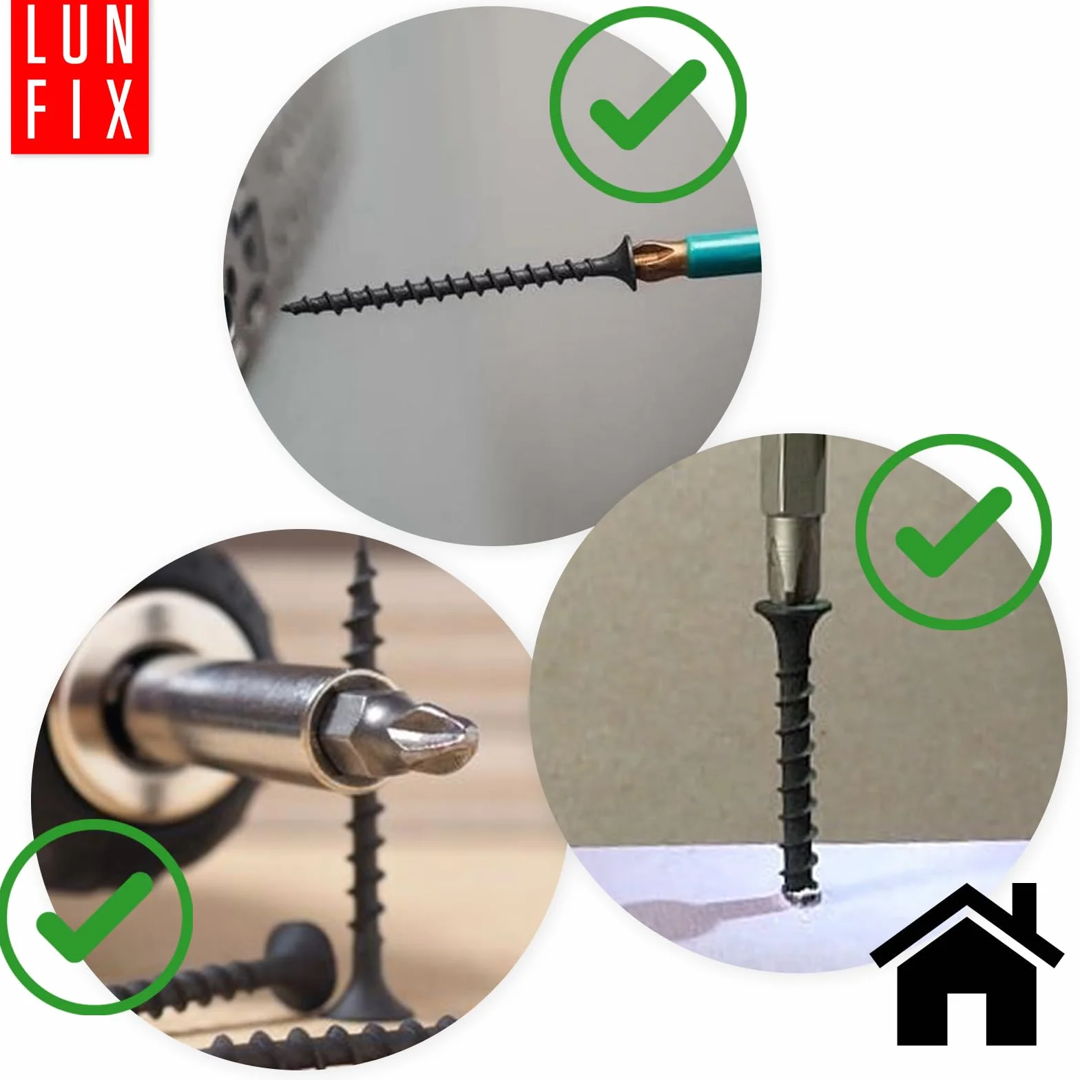 Wkręty do płyt gipsowo-kartonowych 4,2 x 90 mm, 1 kg - 170 sztuk, śruby do płyt gipsowo-kartonowych, czarne śruby do płyt gipsowo-kartonowych, śruby do płyt gipsowo-kartonowych, śruby