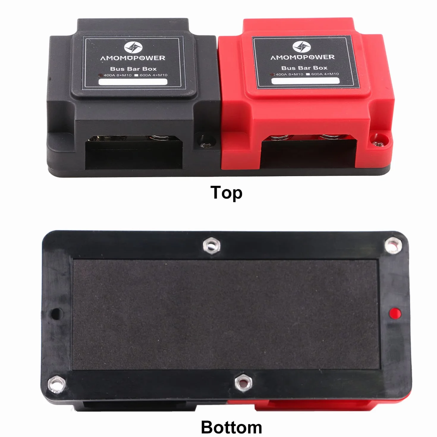 400 A Bus Bar Multi-Wires Blok Dystrybucyjny Heavy Duty z 8 x 3/20.3 cm Zaciski 12 V - 48 V DC Samochód Morski RV Solar Battery Terminal System dystrybucji Szyny zbiorcze 400 A, moc i ujemna