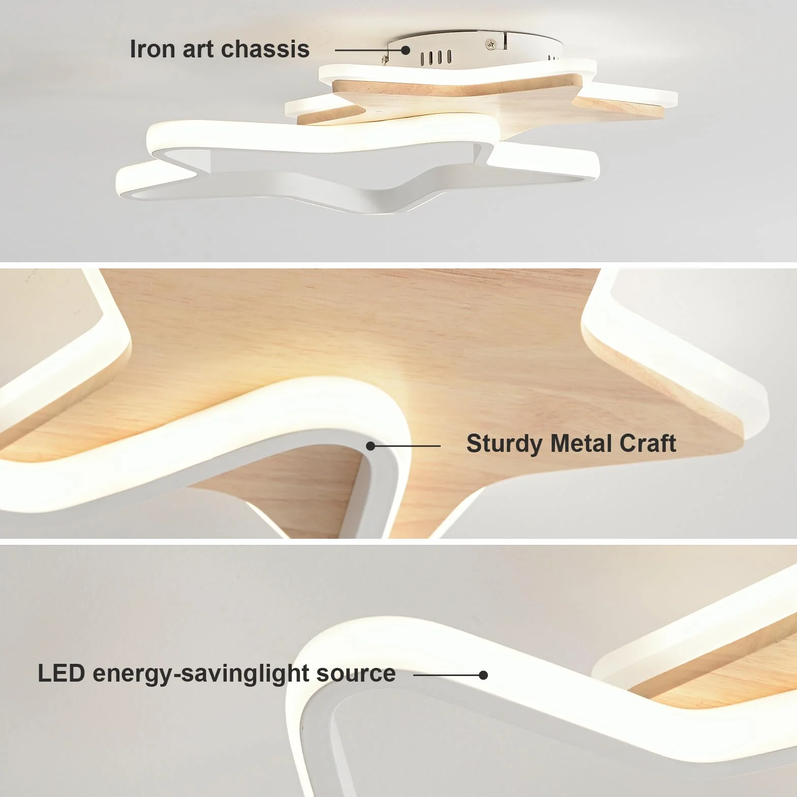 Lampa sufitowa LED, lampa sufitowa 26 W, do pokoju dziecięcego, oświetlenie do sypialni 40 cm ze ściemnianiem i pilotem zdalnego sterowania