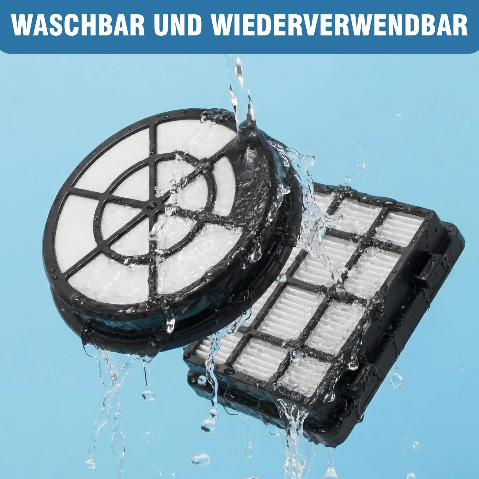 Zestaw filtrów HEPA, zamiennik do odkurzacza serii 2 BBZ152EF firmy Bosch BGC05 BGC05A320 BGS05, zawiera filtr wstępny, filtr uzupełniający i bawełnę filtrującą (1)